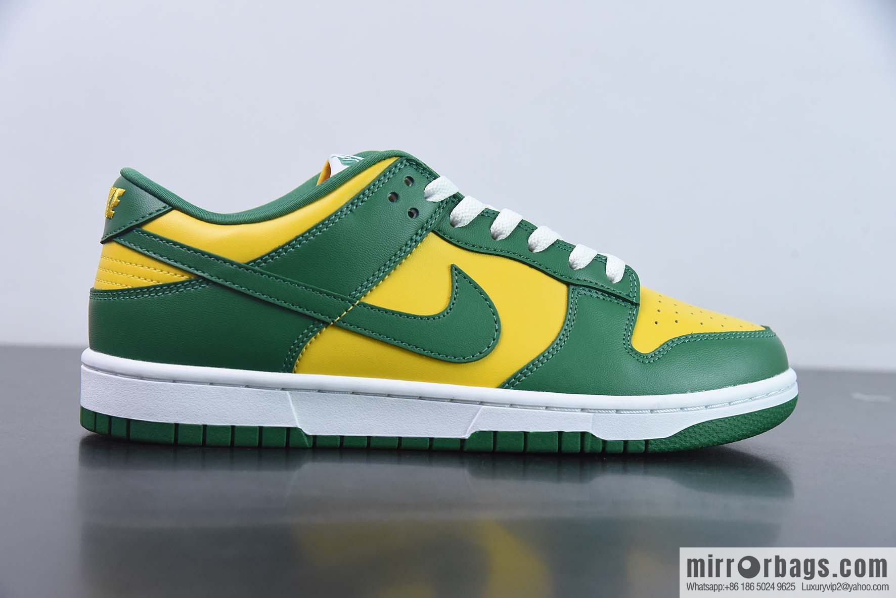 NK Dunk sb Low foreign trade special supply, Brazil yellow-green item number CU1727-700