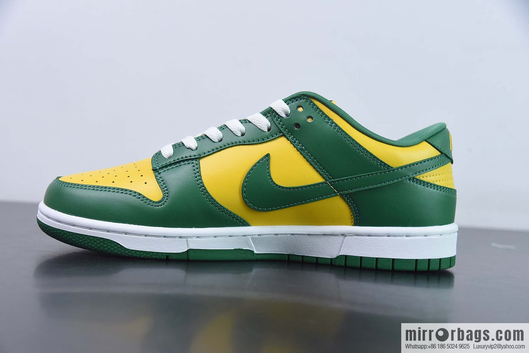 NK Dunk sb Low foreign trade special supply, Brazil yellow-green item number CU1727-700