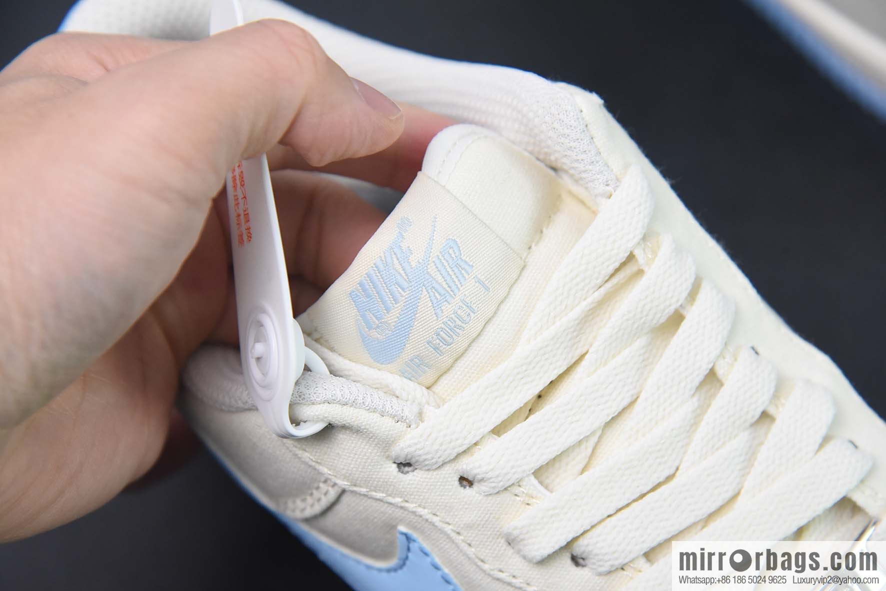 Nk Air Force 1 '07 Low sky blue small hook, cloth Air Force No. 1 low-top casual board shoes, item number: ME0112-533