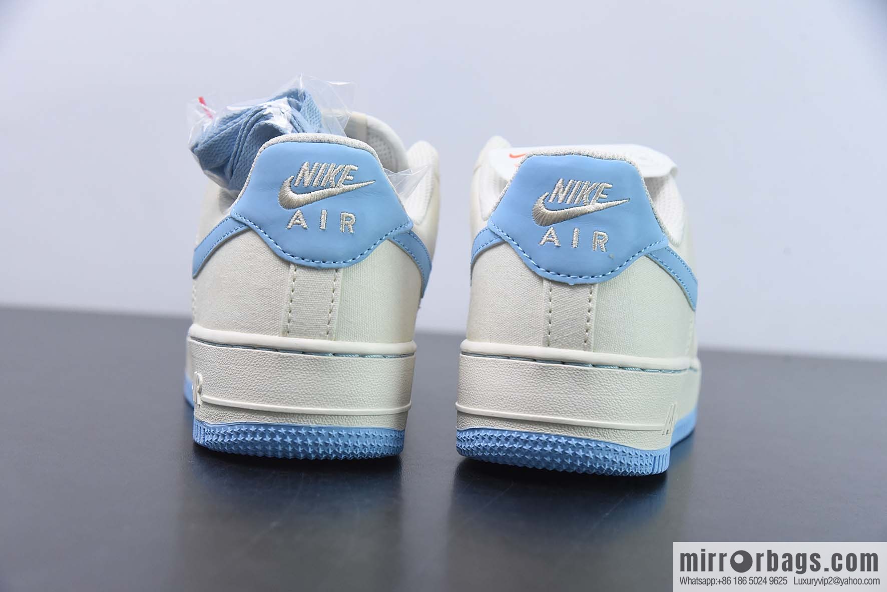 Nk Air Force 1 '07 Low sky blue small hook, cloth Air Force No. 1 low-top casual board shoes, item number: ME0112-533