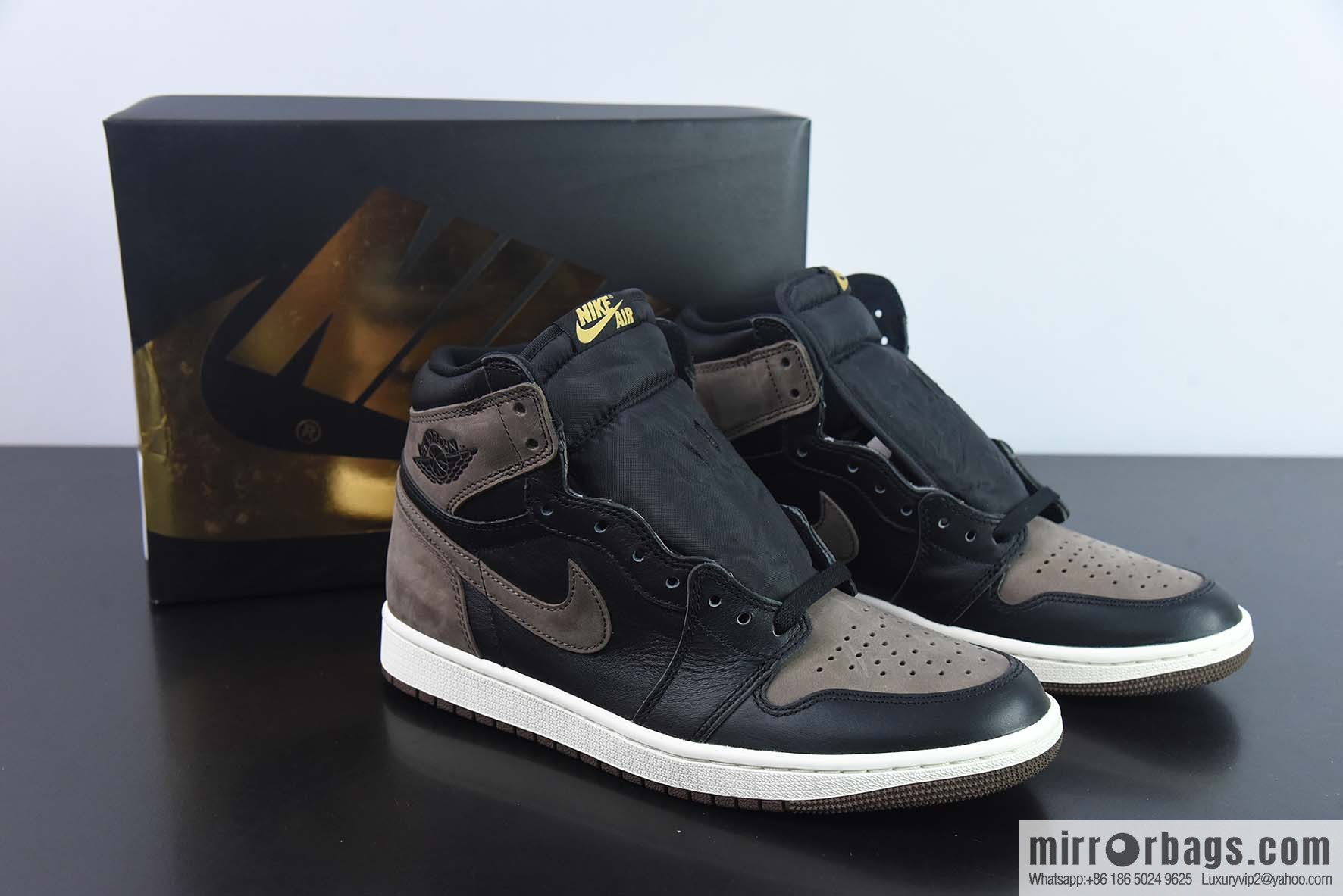 IR Jordan 1 High AJ1 High Top, Mocha, Brown and Black Item Number: DZ5485-020