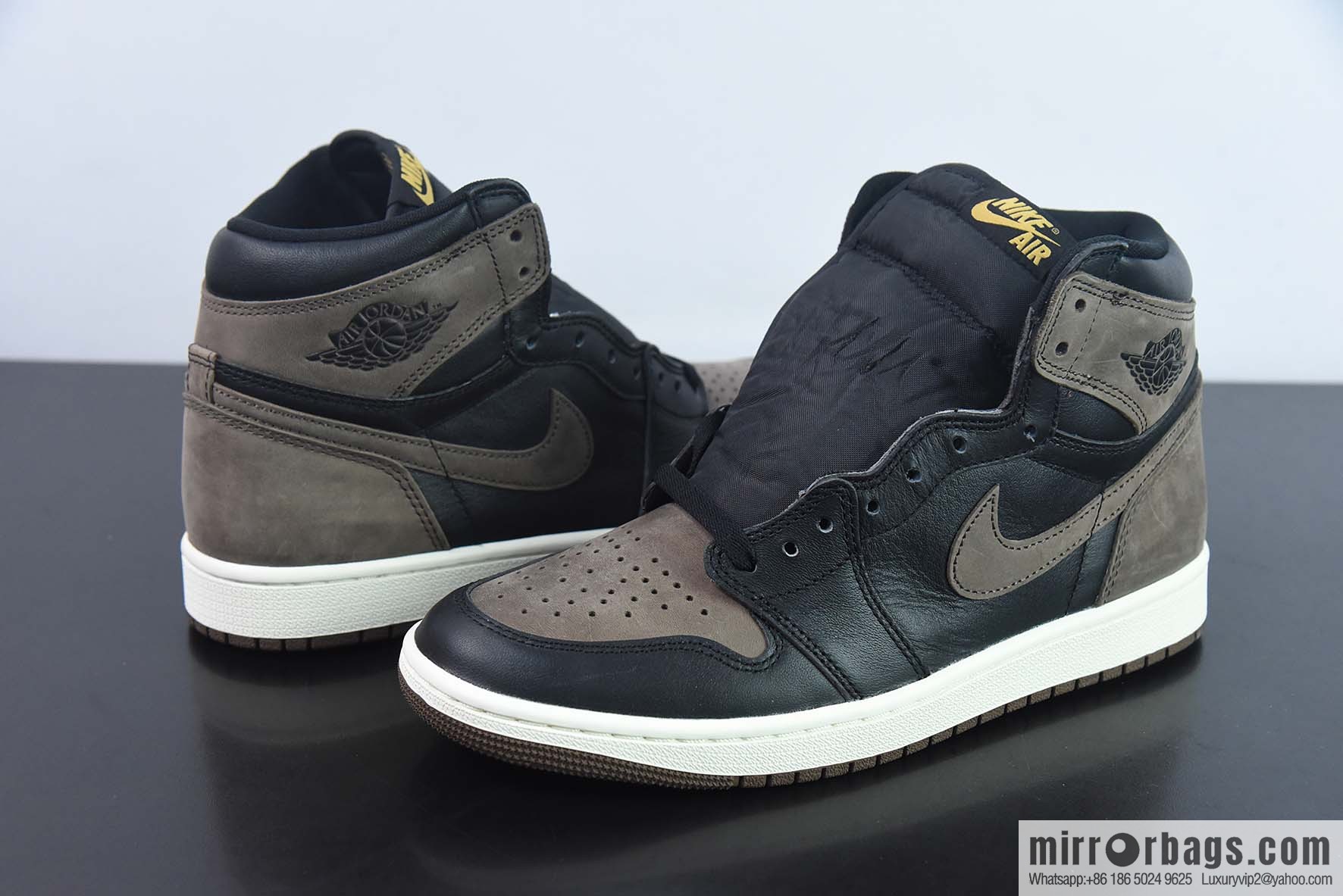 IR Jordan 1 High AJ1 High Top, Mocha, Brown and Black Item Number: DZ5485-020