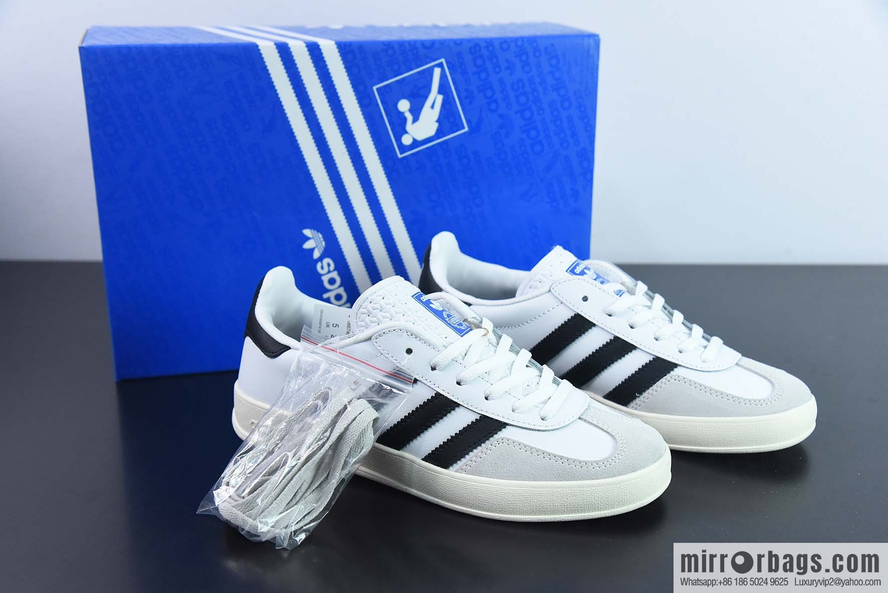 Adidas Originals Gazelle INdoor pure original version, Clover casual non-slip durable low-top board shoes Item number: FV1242