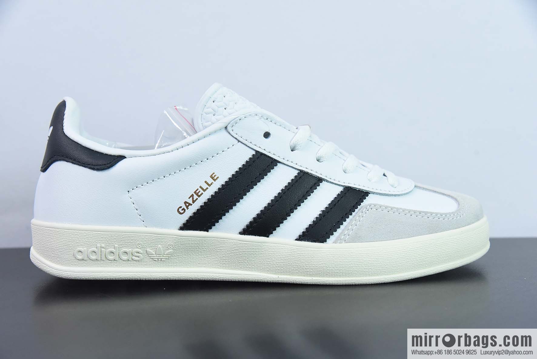Adidas Originals Gazelle INdoor pure original version, Clover casual non-slip durable low-top board shoes Item number: FV1242