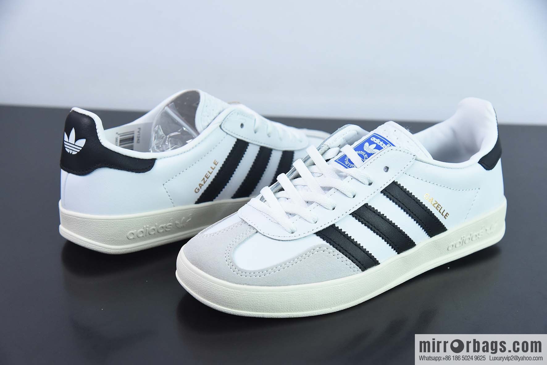 Adidas Originals Gazelle INdoor pure original version, Clover casual non-slip durable low-top board shoes Item number: FV1242
