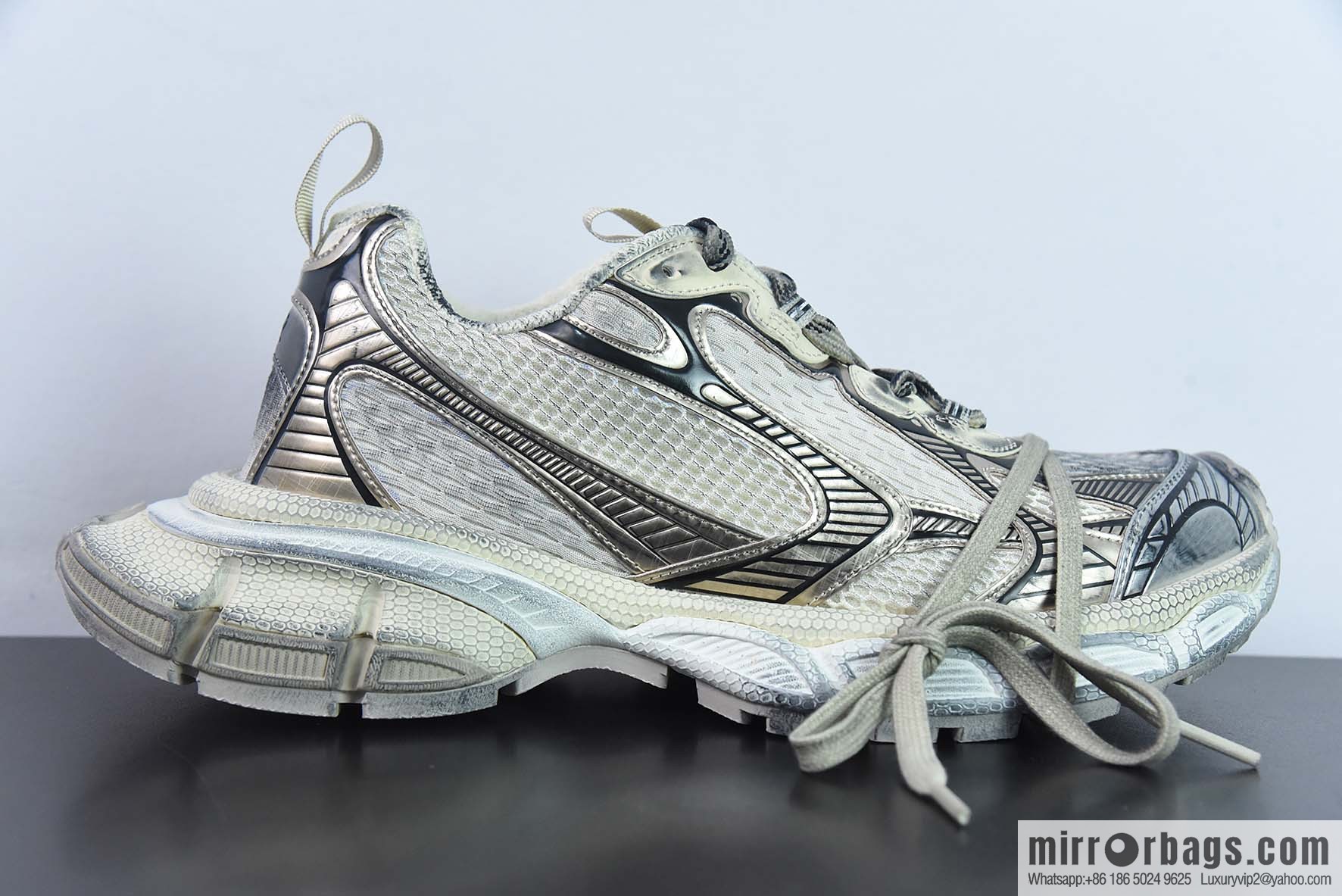 BALENCIAGA 3XL Sneakers Balenciaga 10th generation mesh lace-up low-top catwalk Vintage dad shoes