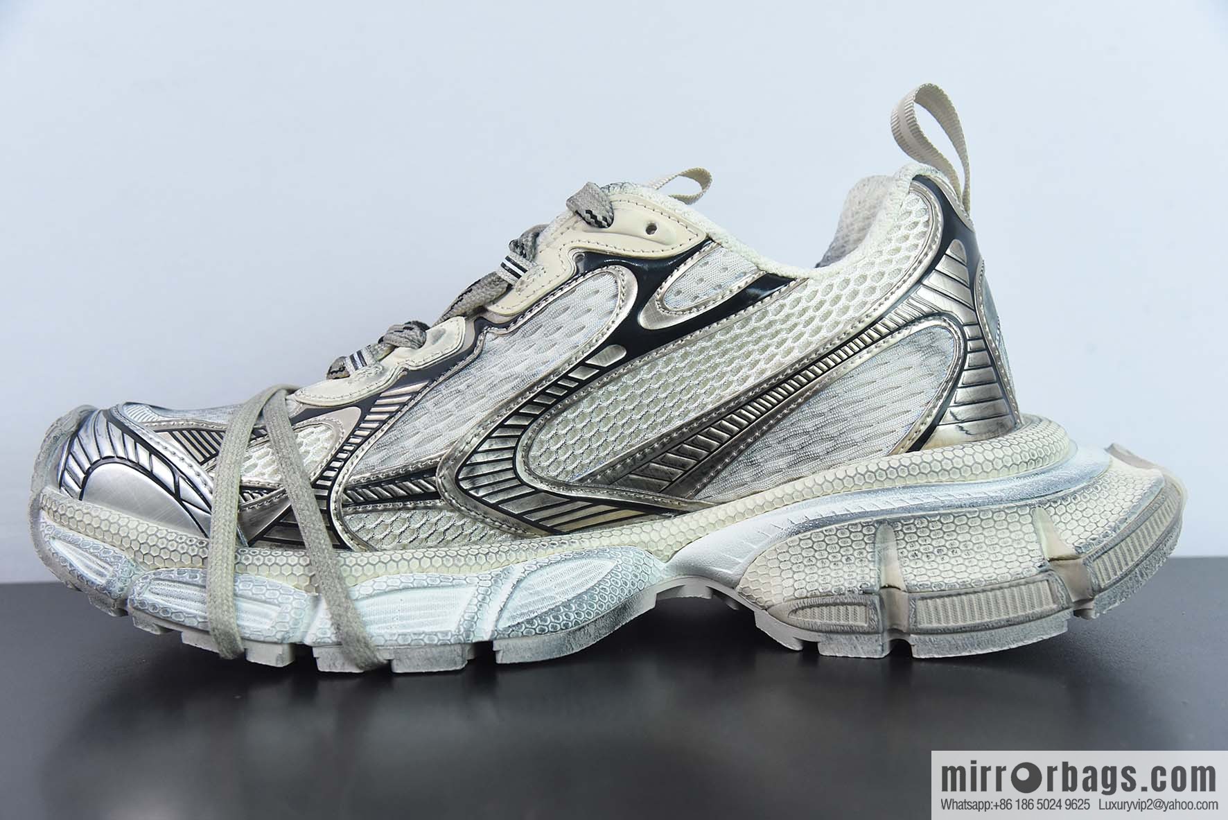 BALENCIAGA 3XL Sneakers Balenciaga 10th generation mesh lace-up low-top catwalk Vintage dad shoes