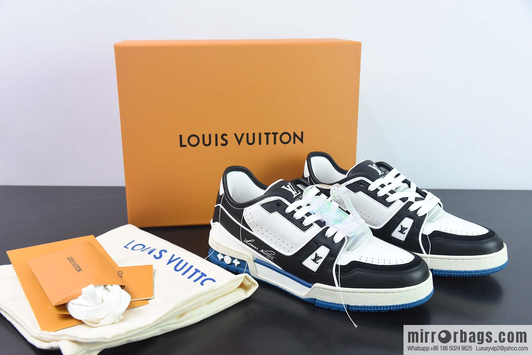 Donkey Replica Luxury Handbag LV Trainer Top Version Trainer sneakers