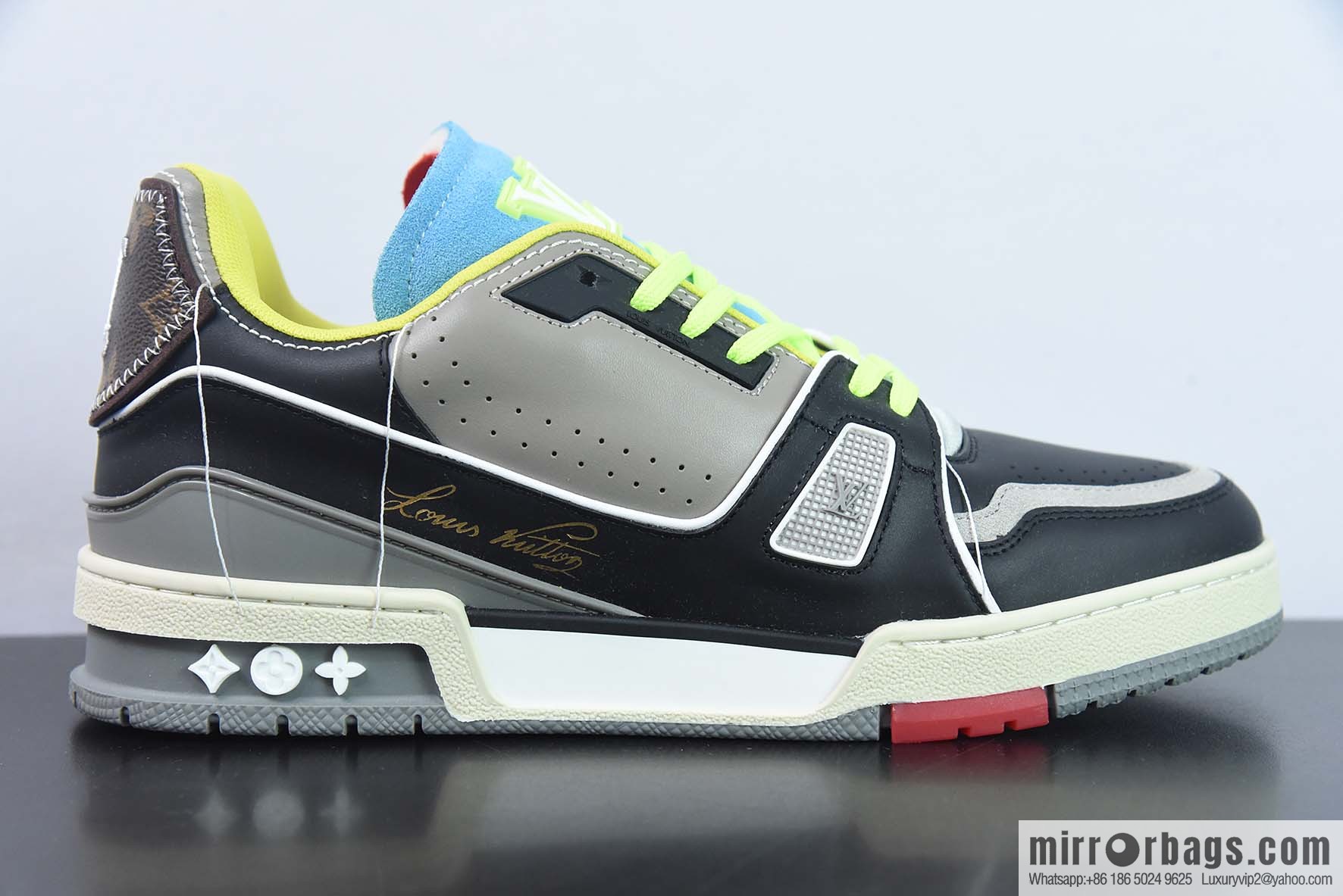 Donkey Replica Luxury Handbag LV Trainer Top Version Trainer sneakers