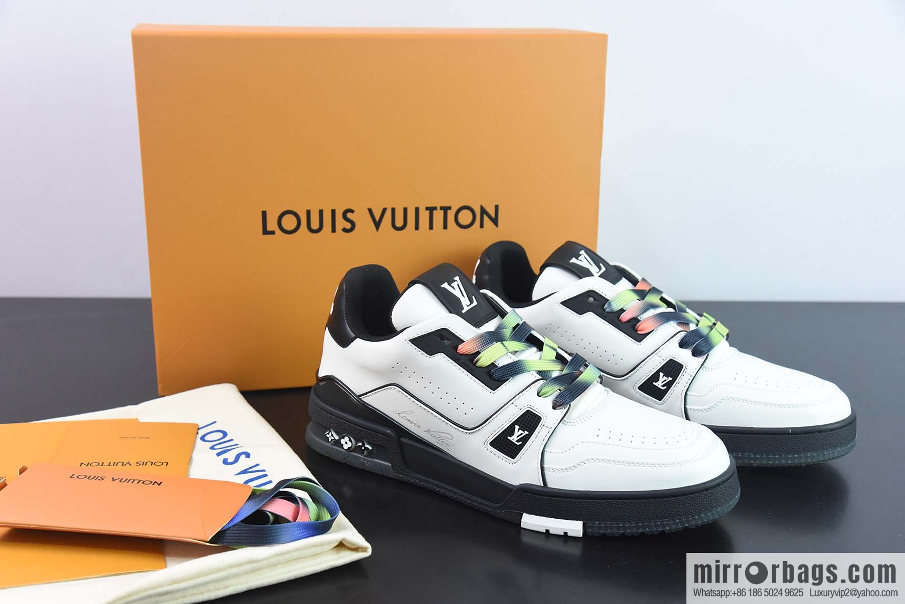 Donkey Replica Luxury Handbag LV Trainer Top Version Trainer sneakers