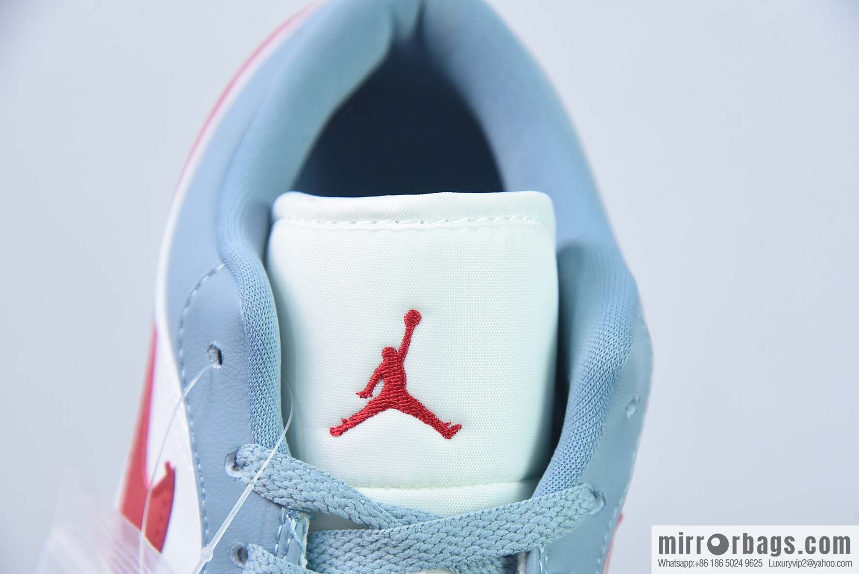 NK Air Jordan AJ1 Low blue, white and red sneakers Part number: DC0774-164