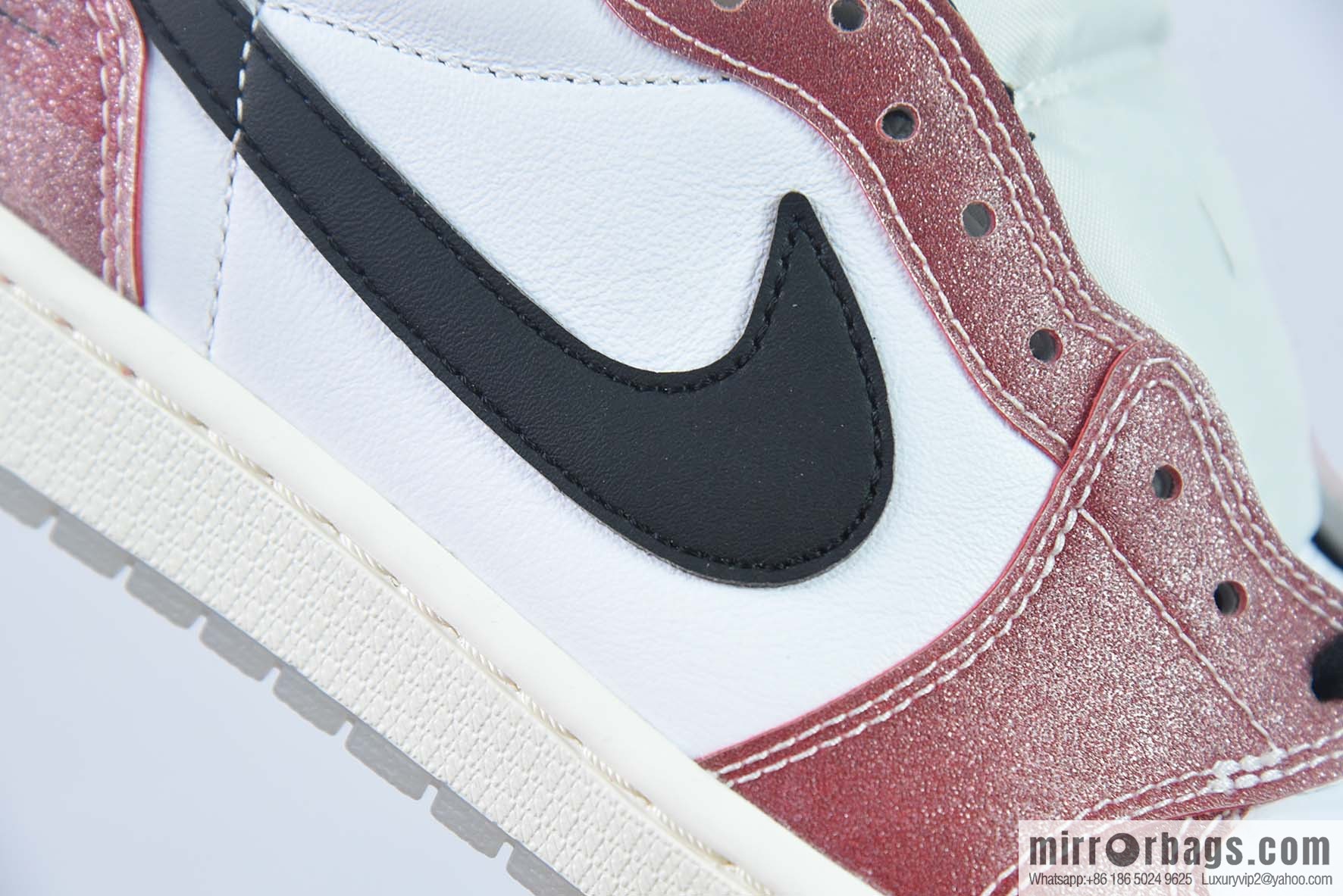 Air Jordan AJ1 Retro Low OG Son of Jordan White and Red Sneakers Part Number: FN0432-017