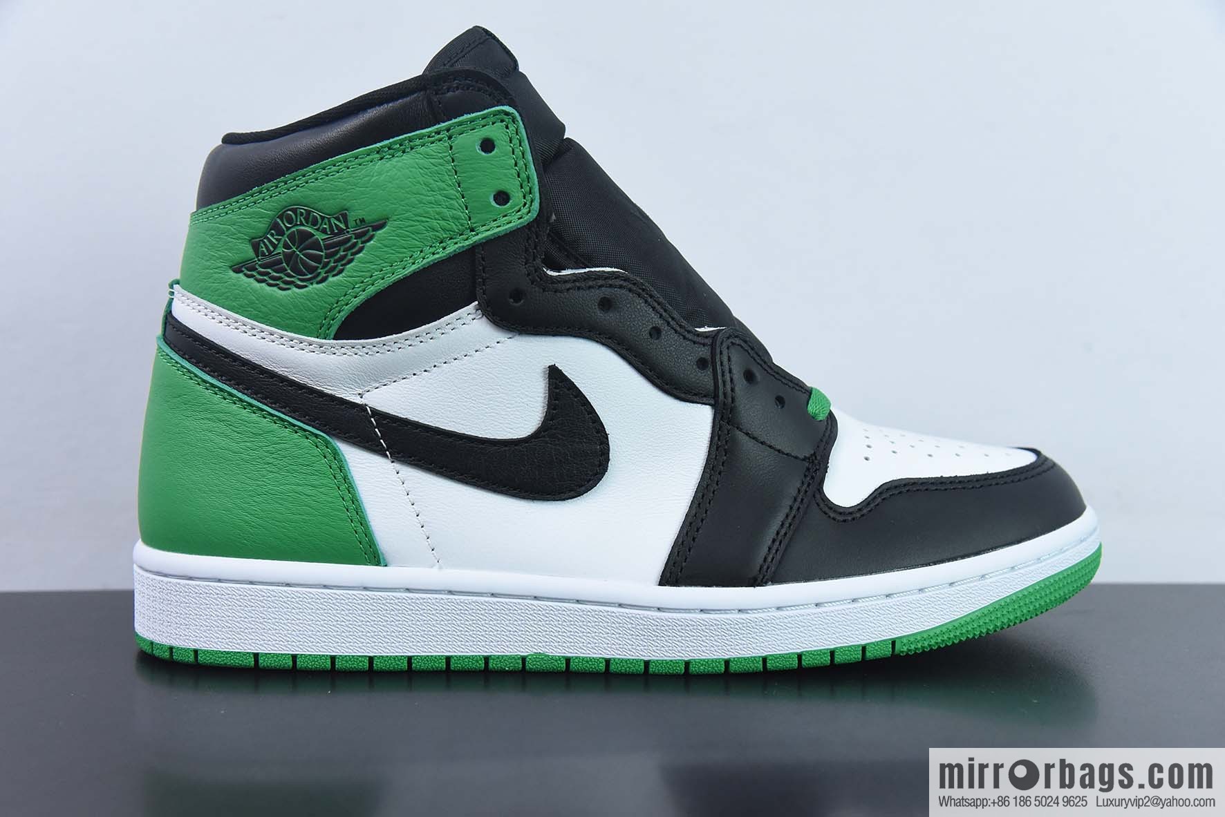 Air Jordan AJ1 Retro High Top White Green Black High Top Shoes, item number: DZ5485-031