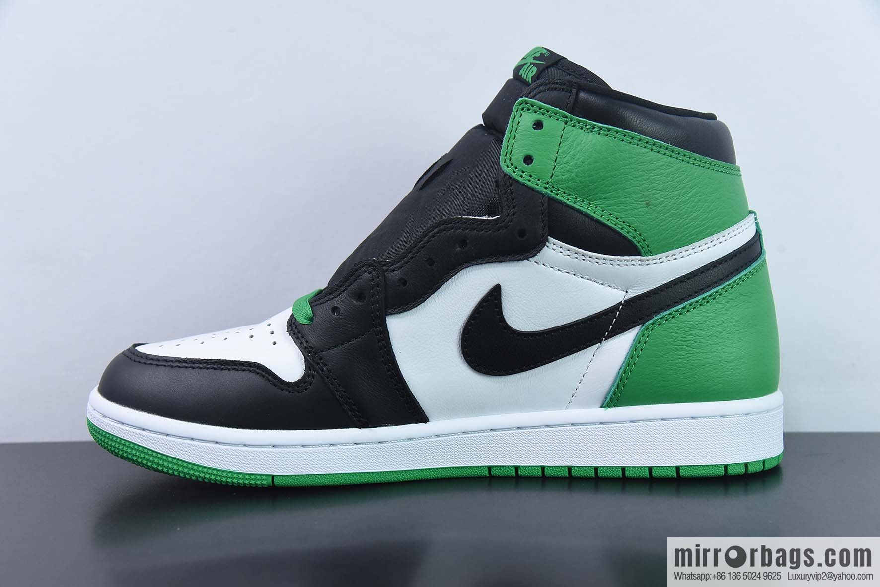 Air Jordan AJ1 Retro High Top White Green Black High Top Shoes, item number: DZ5485-031