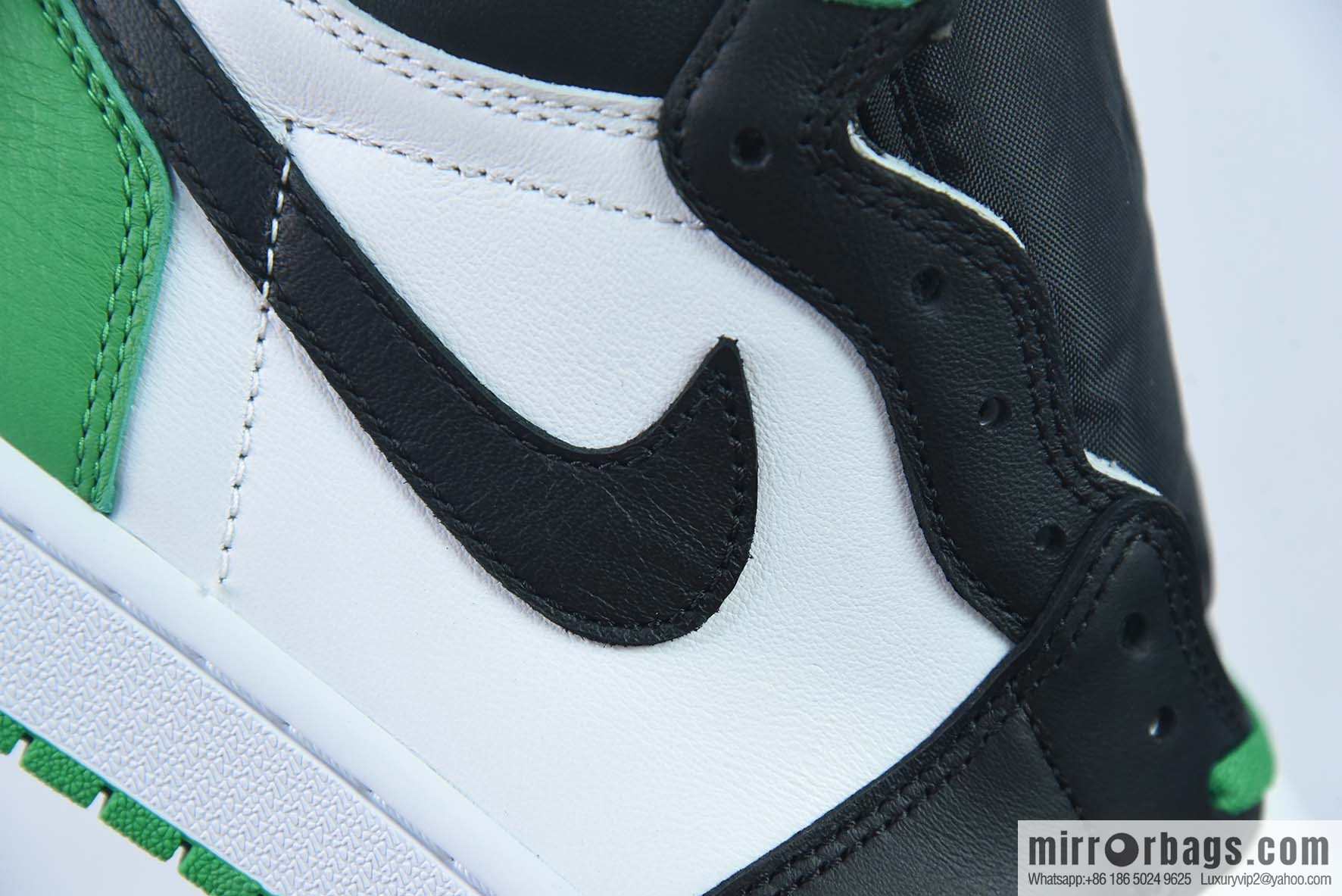 Air Jordan AJ1 Retro High Top White Green Black High Top Shoes, item number: DZ5485-031