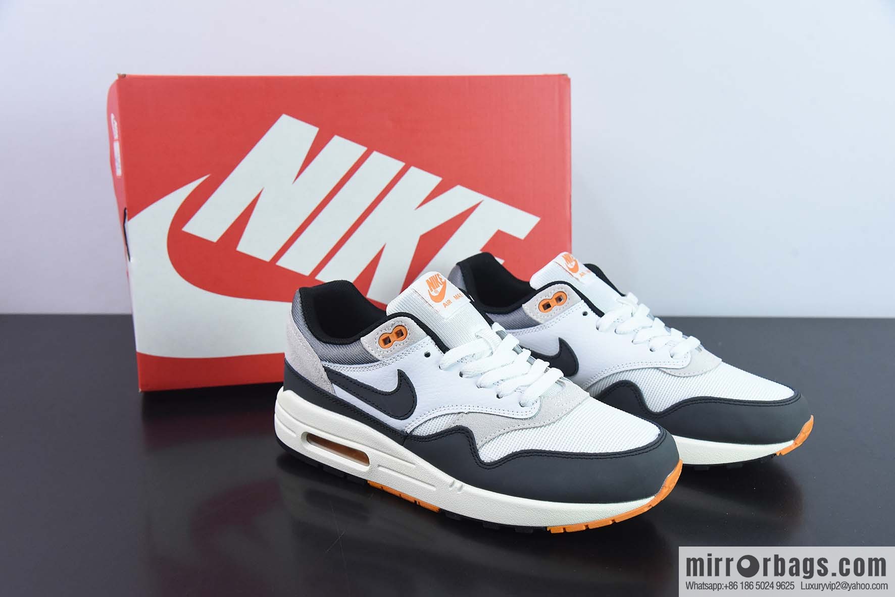 Nk Air Max 1 nike half palm air unit vintage running shoes, item number: fn7487 133