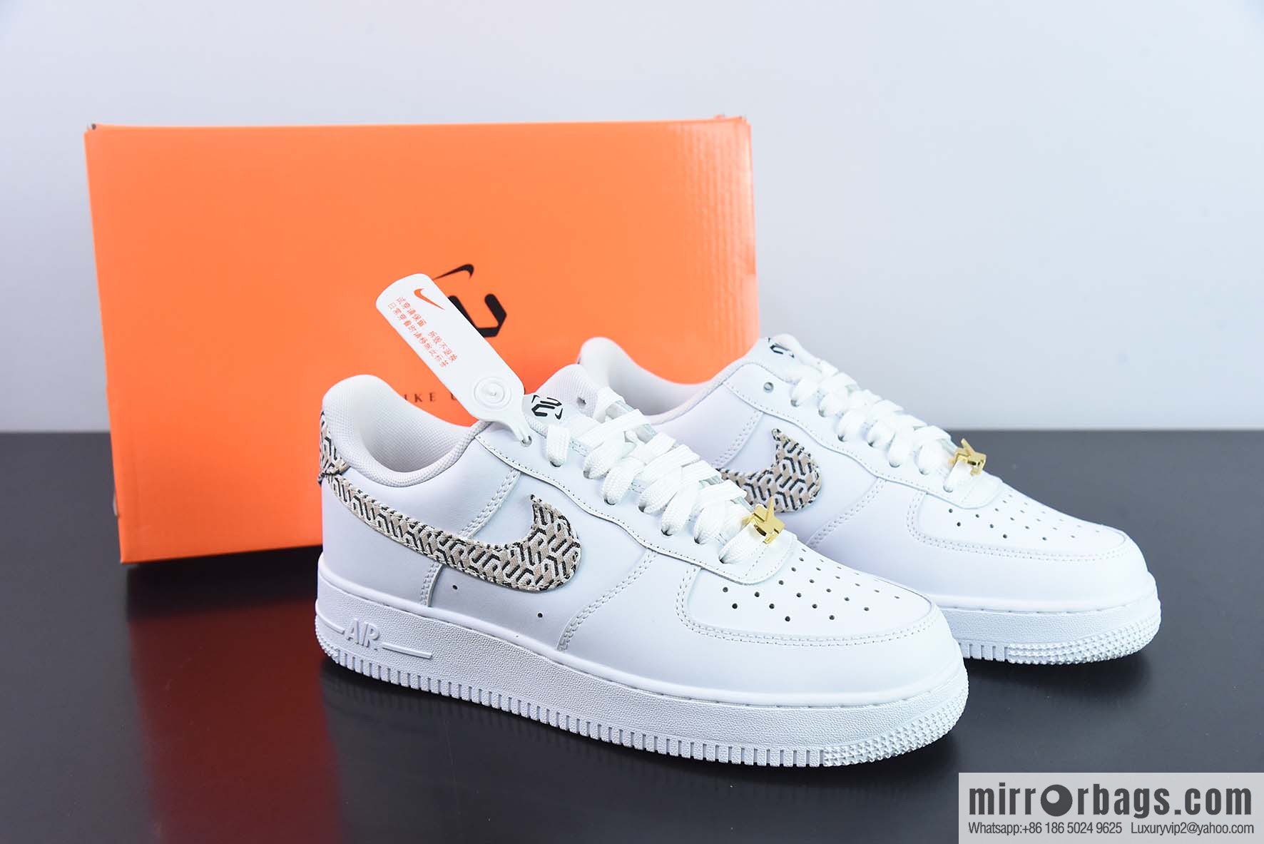 Nk Air Force 1 '07 Low printed hook, Air Force One low-top casual sneakers, item number: DZ2709-100