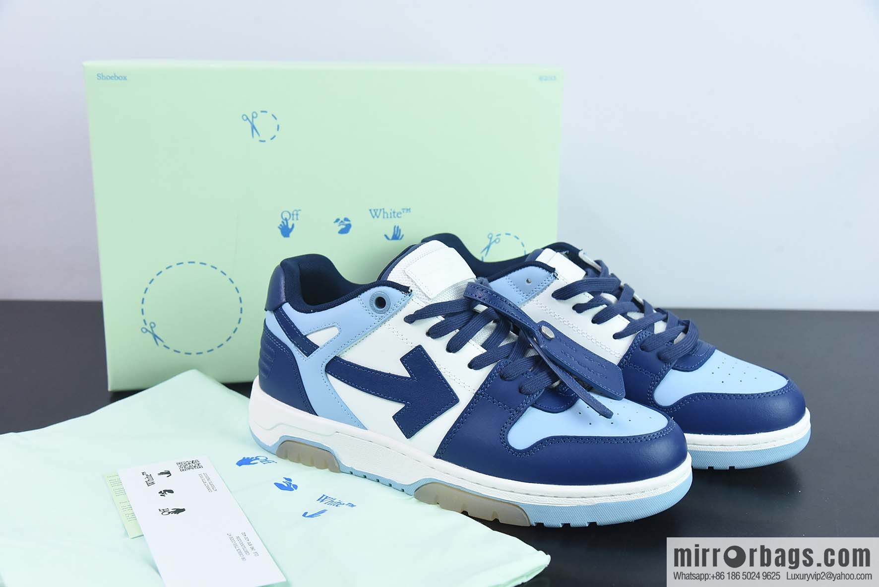 OFF-WHITE Out Of Office series low-top Vintage versatile casual sports shoes