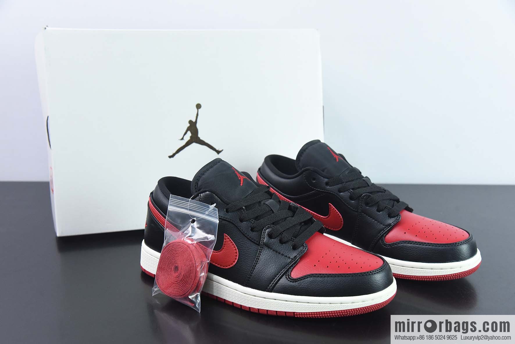 Air Jordan 1 Low AJ1 Jordan 1st generation low-top basketball shoes/black and red 2023 new models on sale, item number: DC0774-061