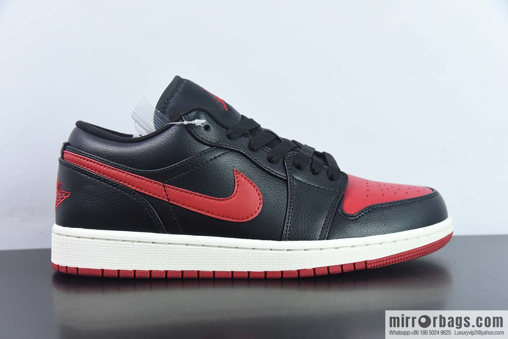 Air Jordan 1 Low AJ1 Jordan 1st generation low-top basketball shoes/black and red 2023 new models on sale, item number: DC0774-061
