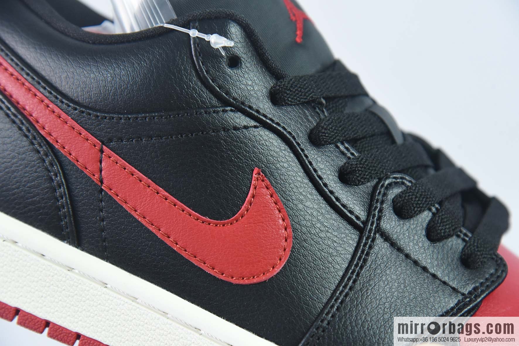 Air Jordan 1 Low AJ1 Jordan 1st generation low-top basketball shoes/black and red 2023 new models on sale, item number: DC0774-061