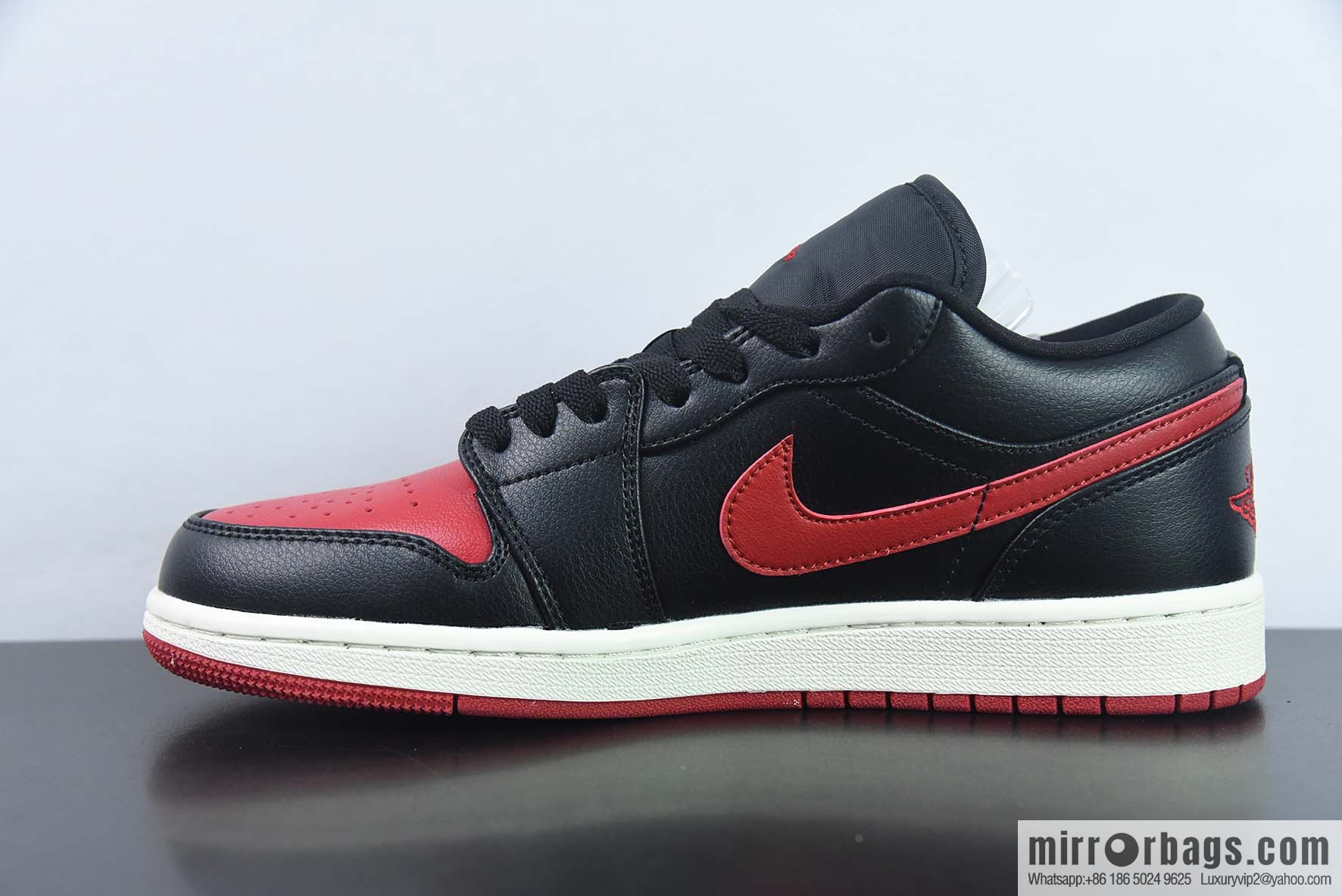 Air Jordan 1 Low AJ1 Jordan 1st generation low-top basketball shoes/black and red 2023 new models on sale, item number: DC0774-061