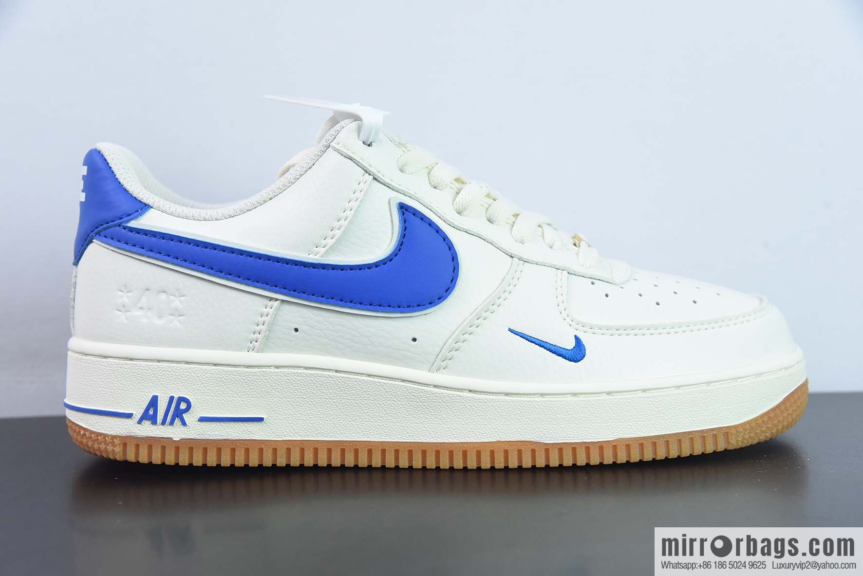 Nike Air Force 1 Low 40th anniversary, raw rubber beige sapphire blue, Air Force One low-top sports and leisure board shoes, item number: WA0531-302