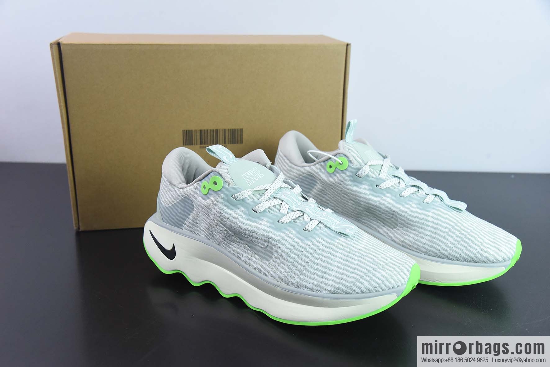 Nike Motiva Nike cushioning non-slip durable breathable sneakers gray green, item number: DV1238-002
