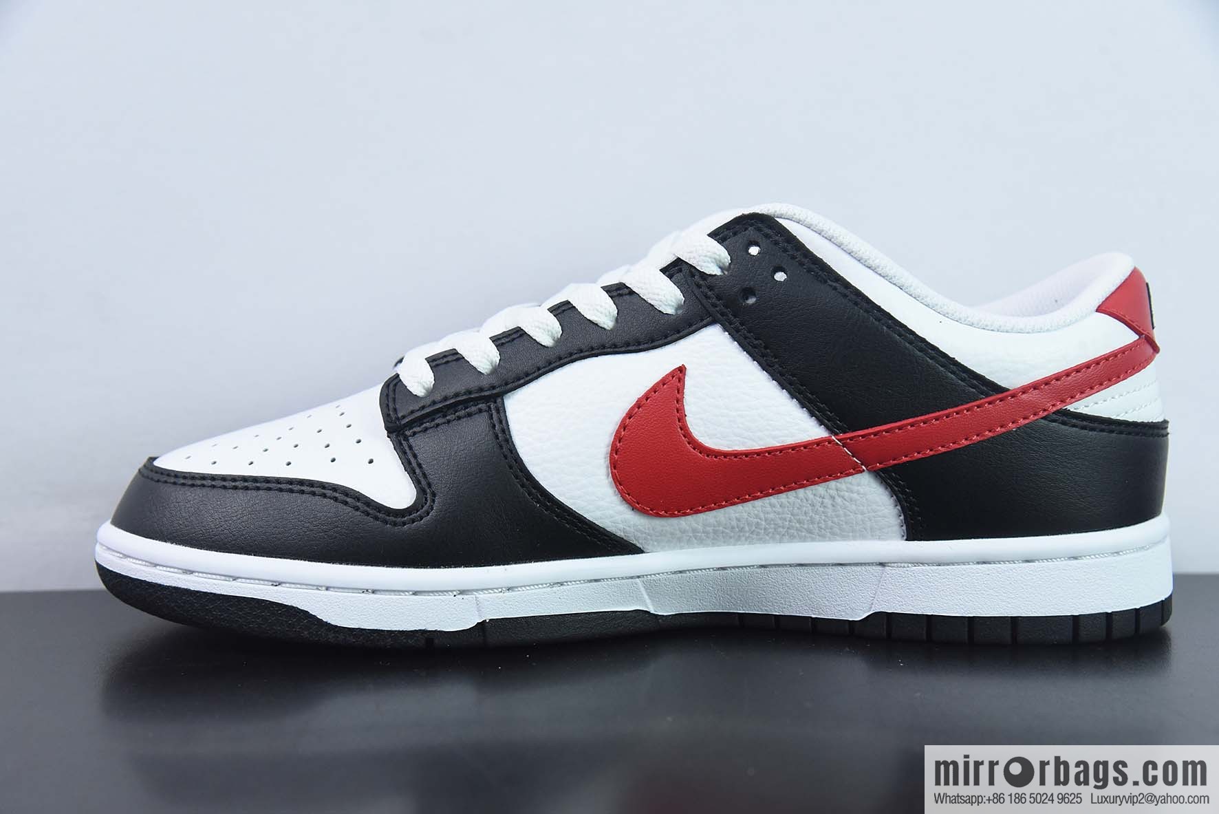 NK Dunk Low Retro PRM low-top casual sports shoes, black and white red, item number: FB3354-001