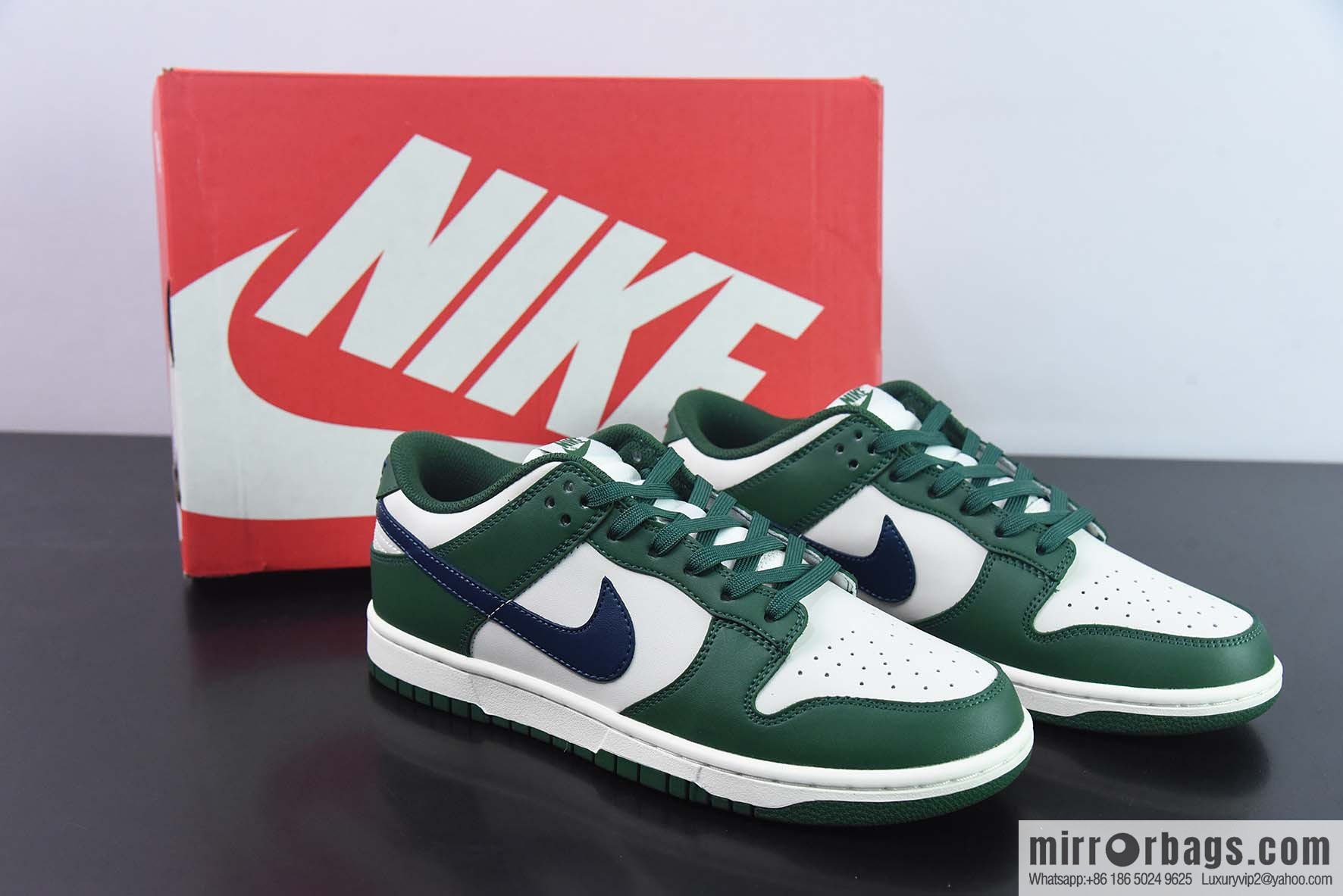 NK Dunk Low SP white, green and blue, low-top casual sports shoes, item number: DD1503-300