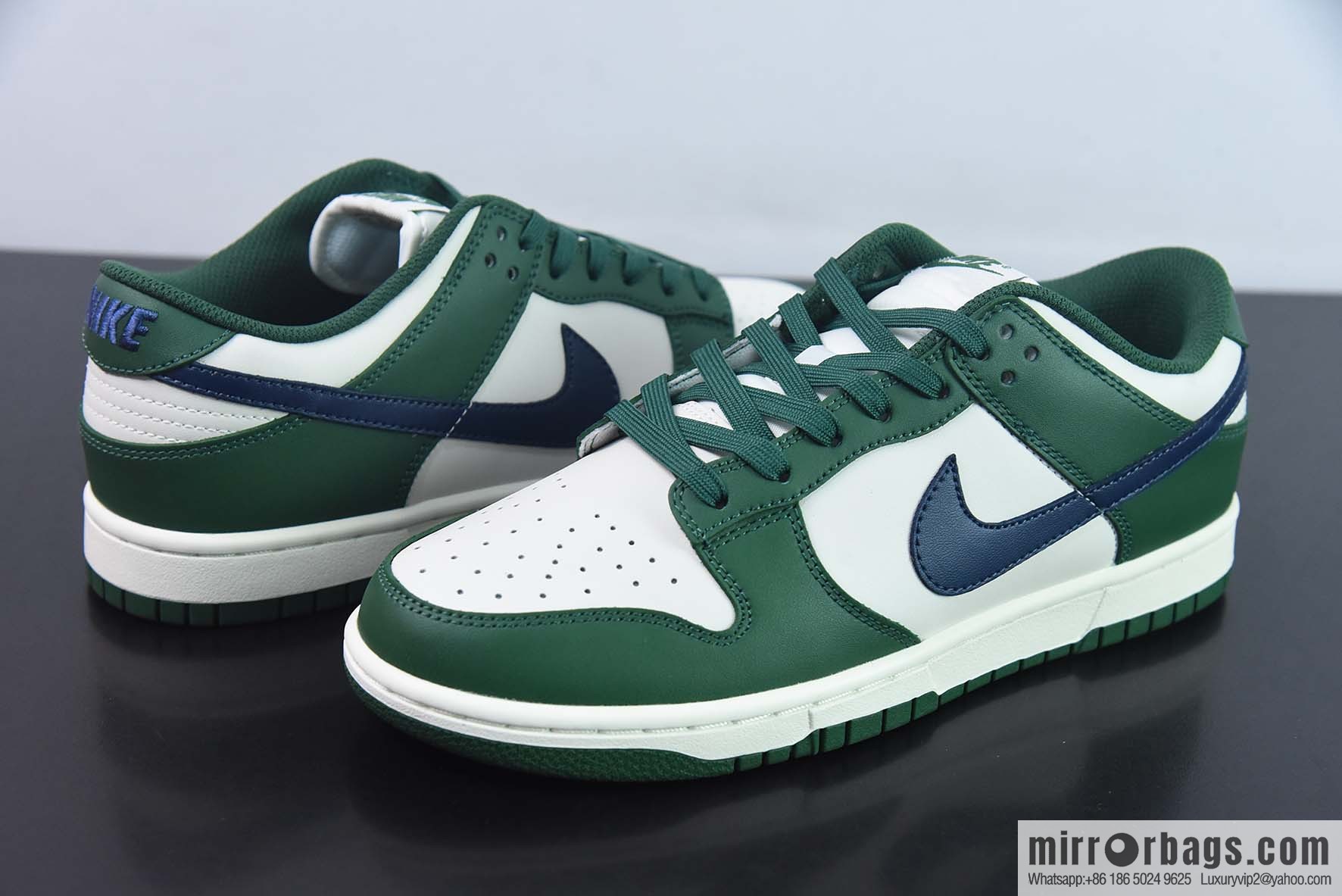 NK Dunk Low SP white, green and blue, low-top casual sports shoes, item number: DD1503-300