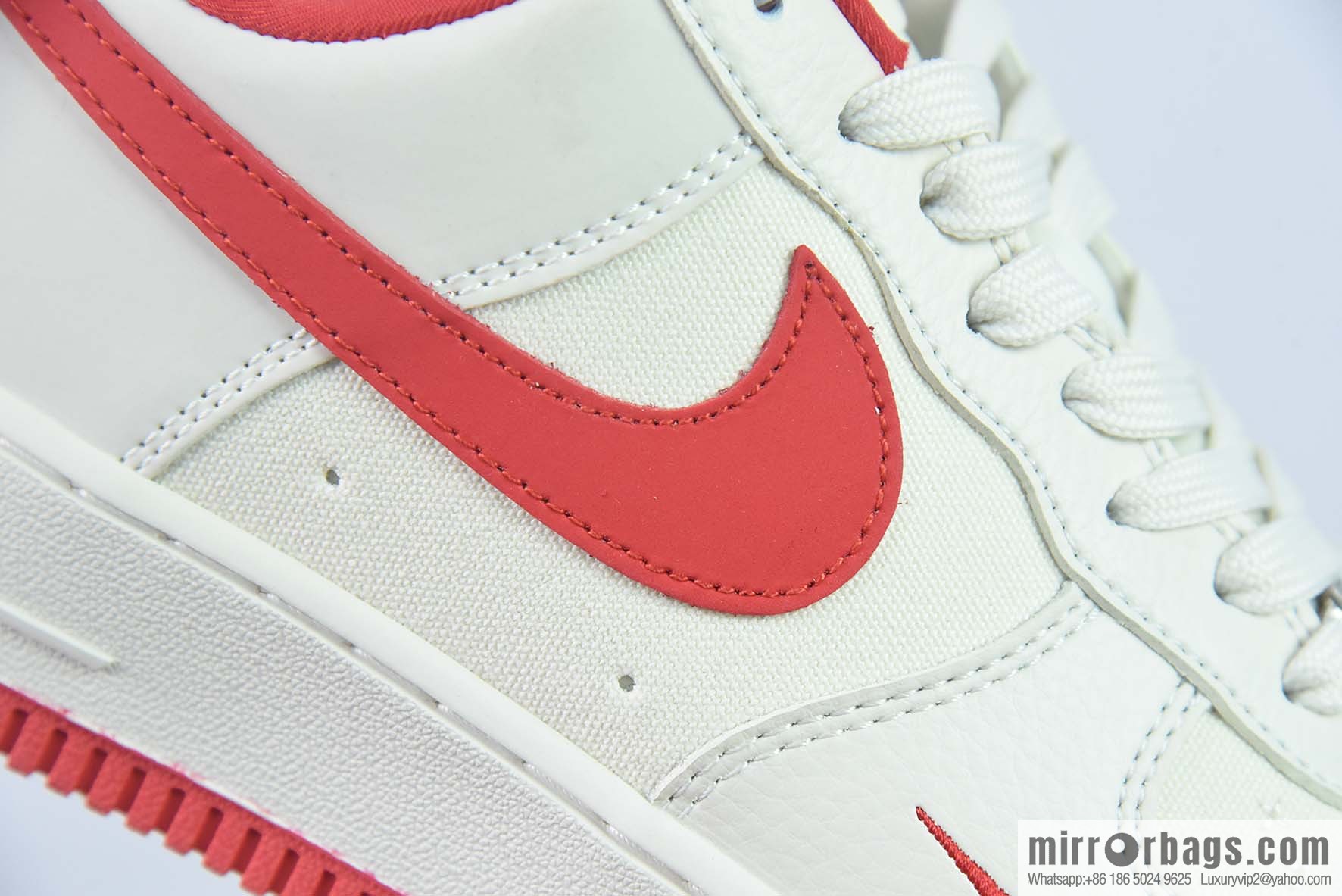 Nike Air Force 1 AF1 Air Force One/low-top, white and red, ape head embroidery Item number: BS9055-749
