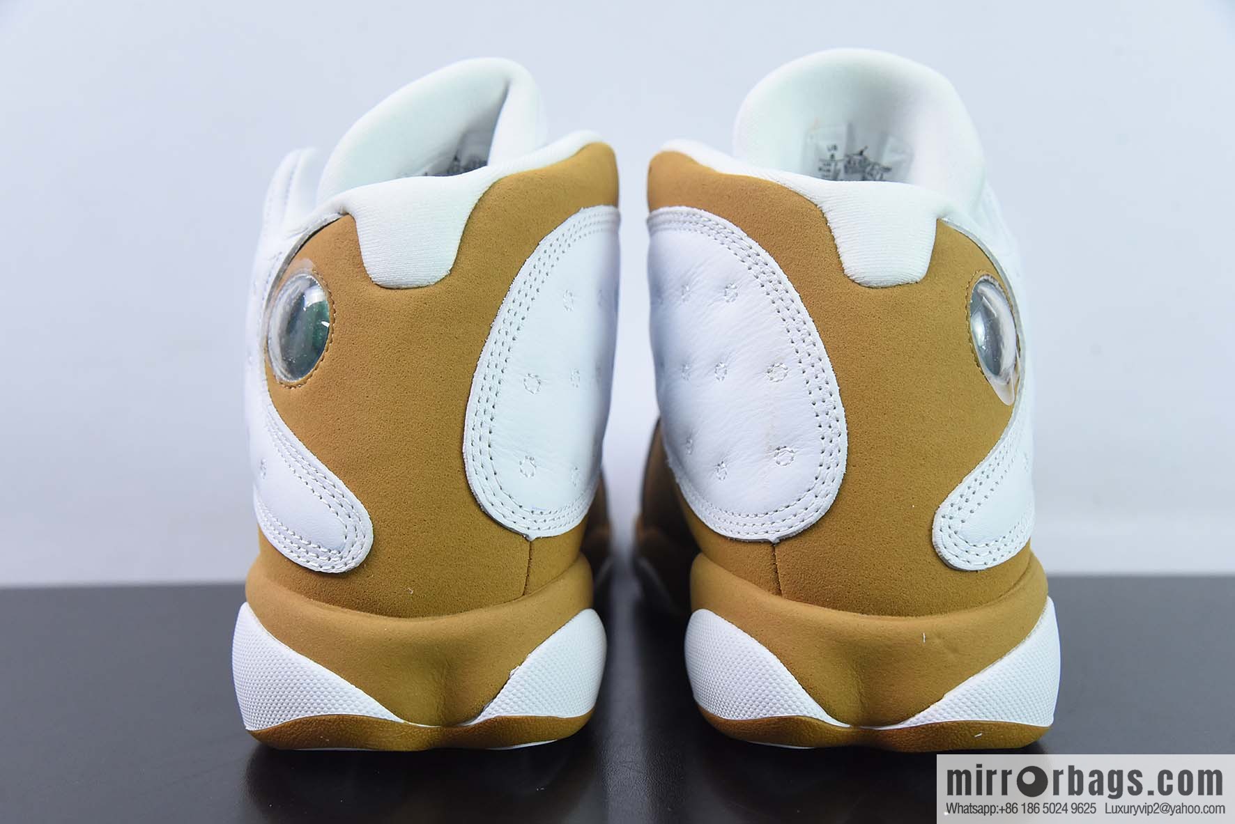 Air Jordan AJ13 Retro Wheat White Brown Sneakers Part Number: 414571-171