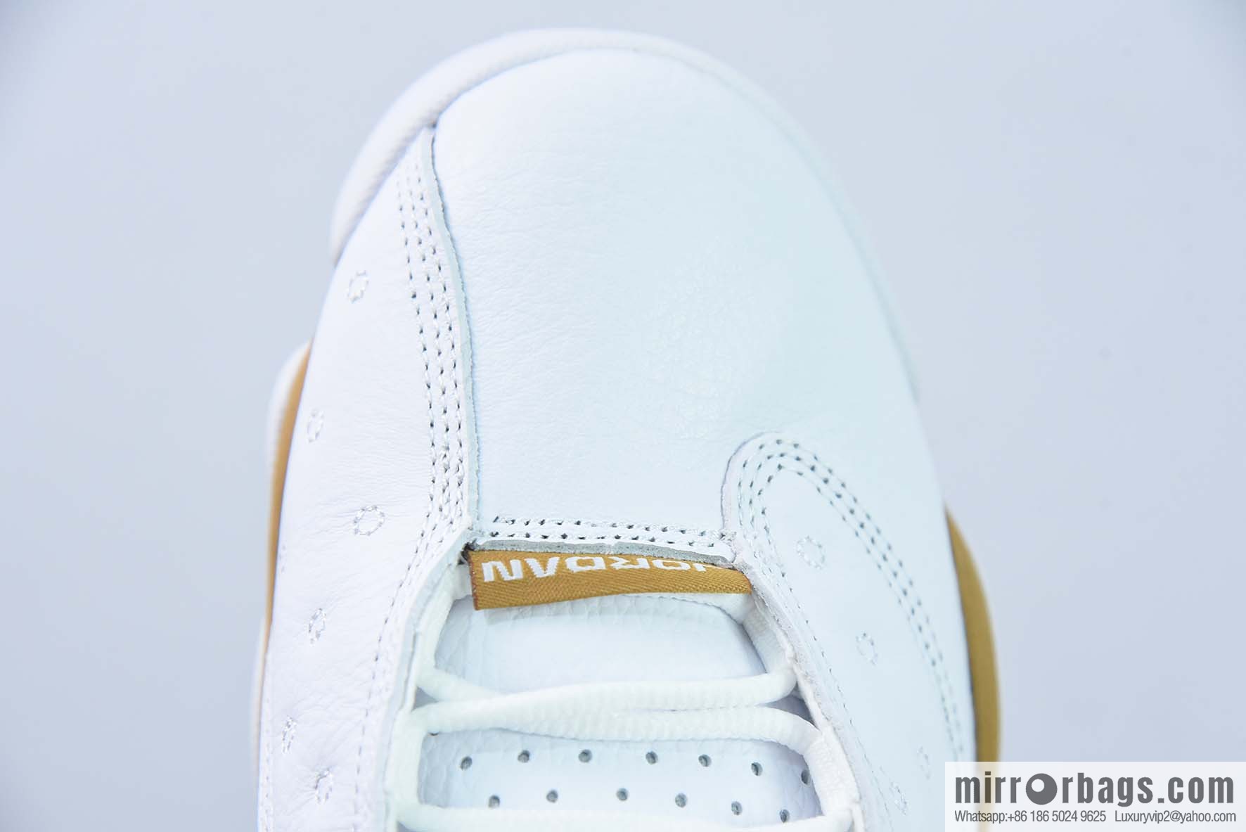 Air Jordan AJ13 Retro Wheat White Brown Sneakers Part Number: 414571-171