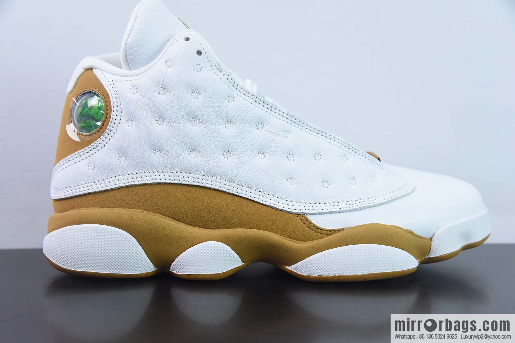 Air Jordan AJ13 Retro Wheat White Brown Sneakers Part Number: 414571-171