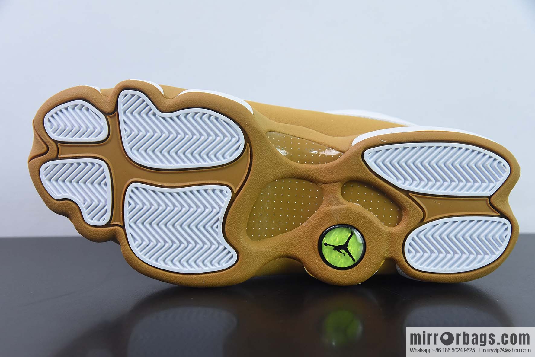 Air Jordan AJ13 Retro Wheat White Brown Sneakers Part Number: 414571-171
