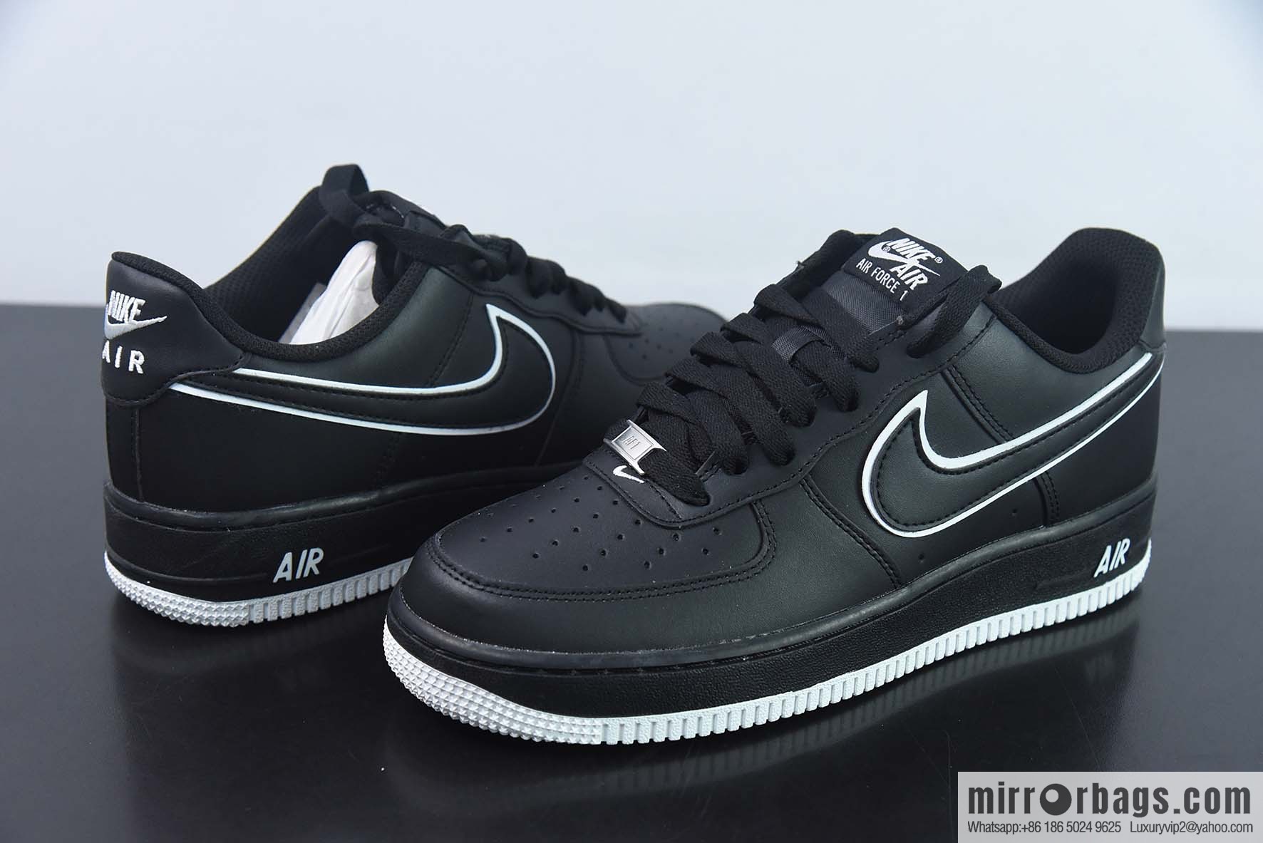 Nike Air Force 1 AF1 Air Force One/low-top, black and white, item number: DV0788-002