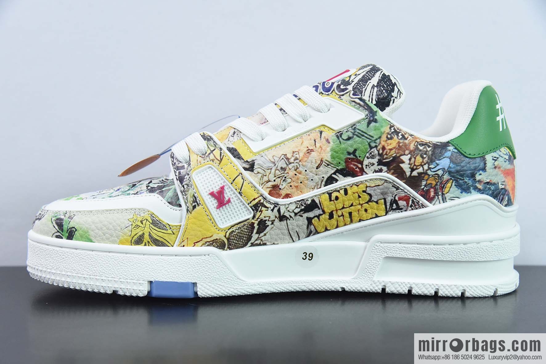 LV Louis Vuitton Louis Vuitton Trainer Sneaker Low Top Vintage Leisure Sports Culture Versatile Basketball Board Shoes