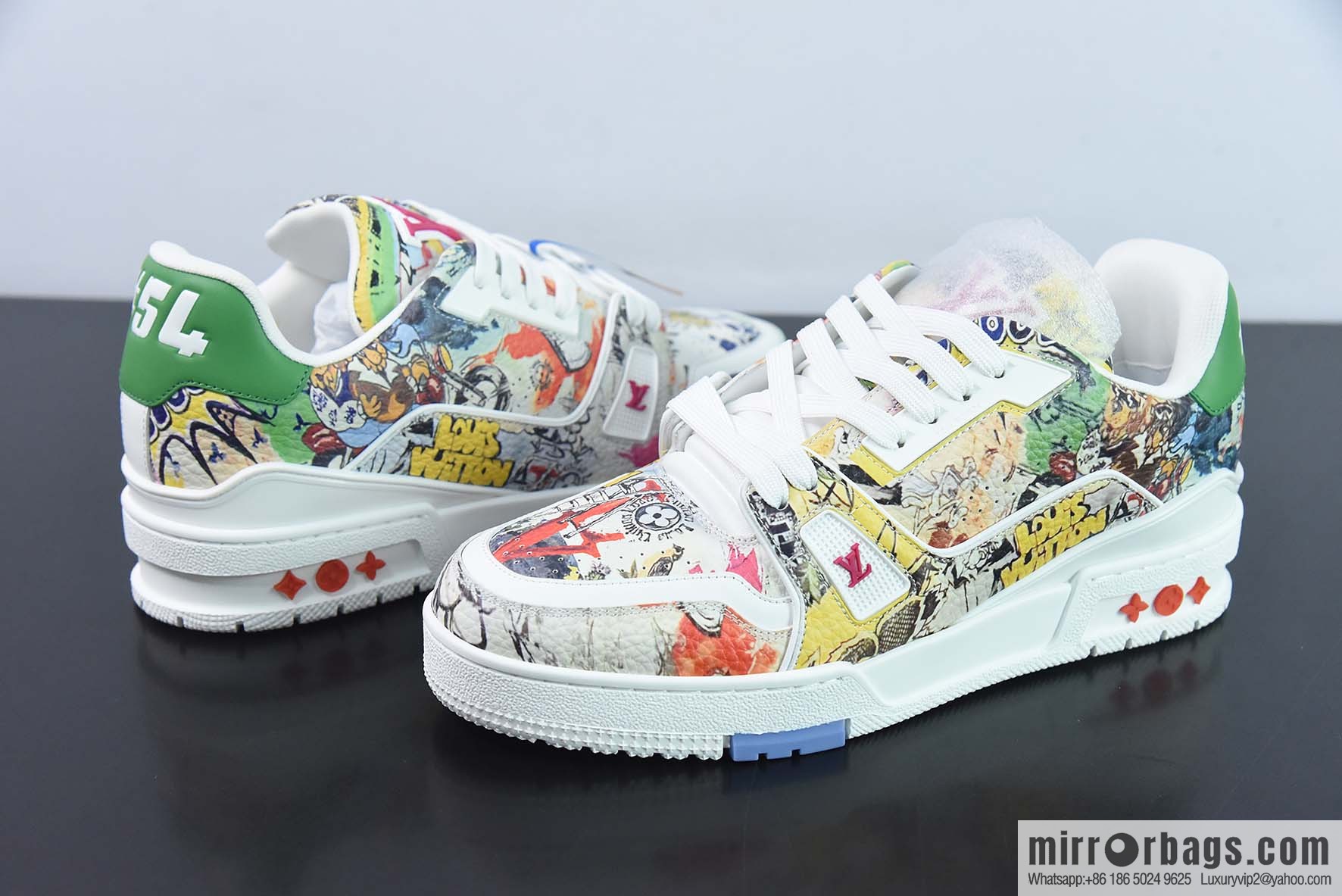 LV Louis Vuitton Louis Vuitton Trainer Sneaker Low Top Vintage Leisure Sports Culture Versatile Basketball Board Shoes
