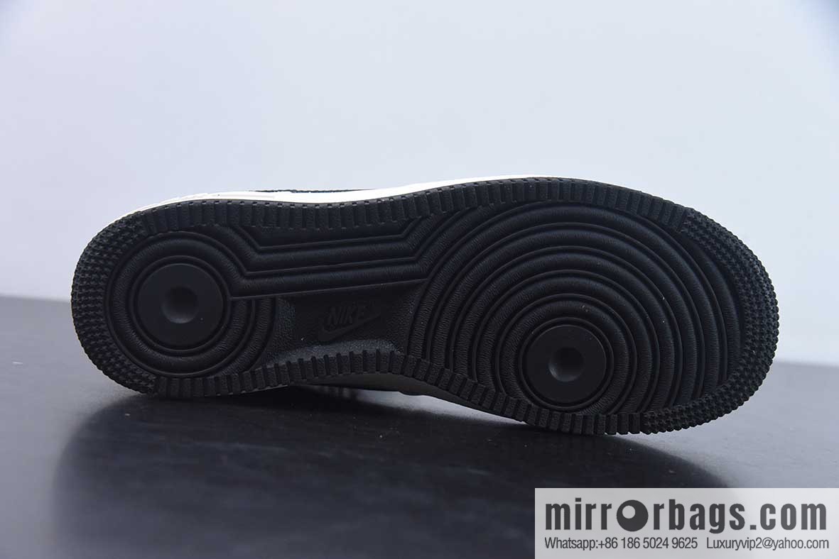 Nike Air Force 1 Low 07 BAPE patchwork beige black low top sneakers BS9055 746