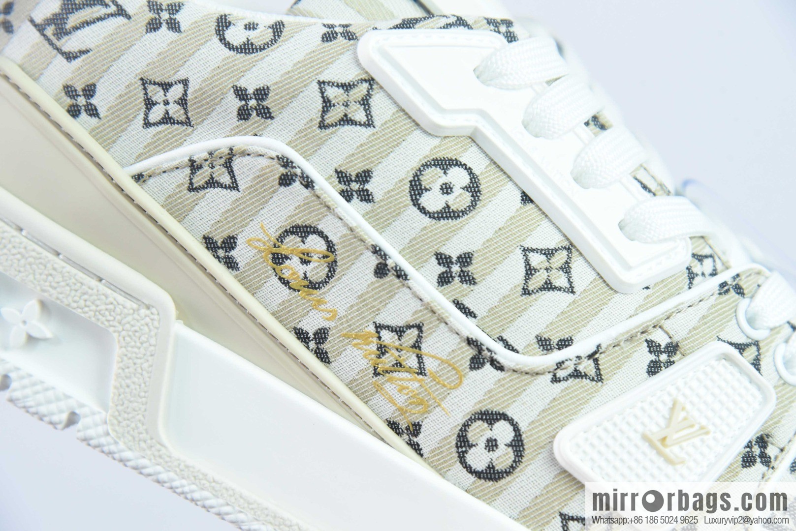 LV Louis Vuitton Louis Vuitton Trainer Sneaker Low Top Vintage Leisure Sports Culture Versatile Basketball Board Shoes