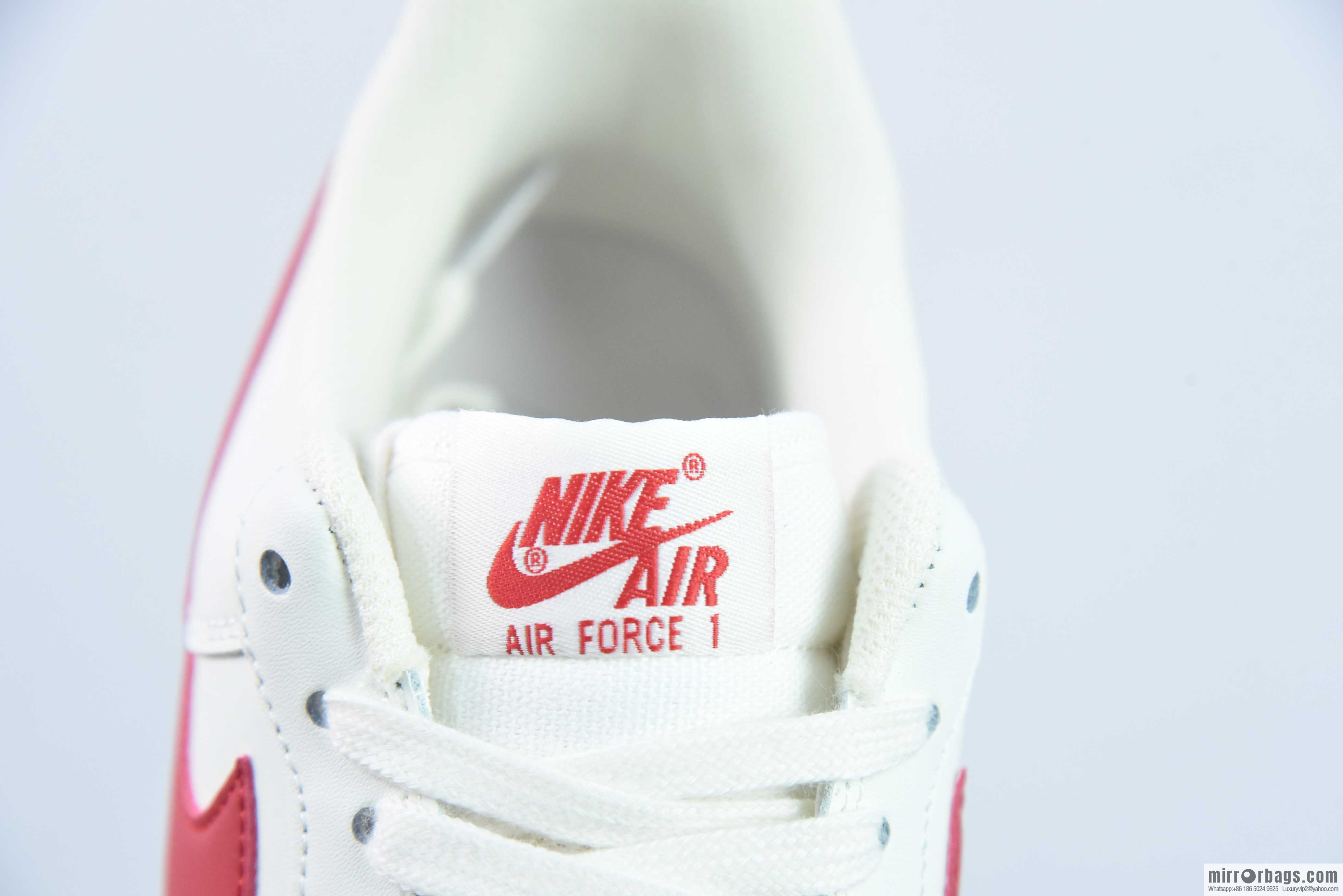 Nk Air Force 1 '07 Low first year re-engraved, milky white red, campus red, Air Force No. 1 low-top casual board shoes, item number: 315122-126