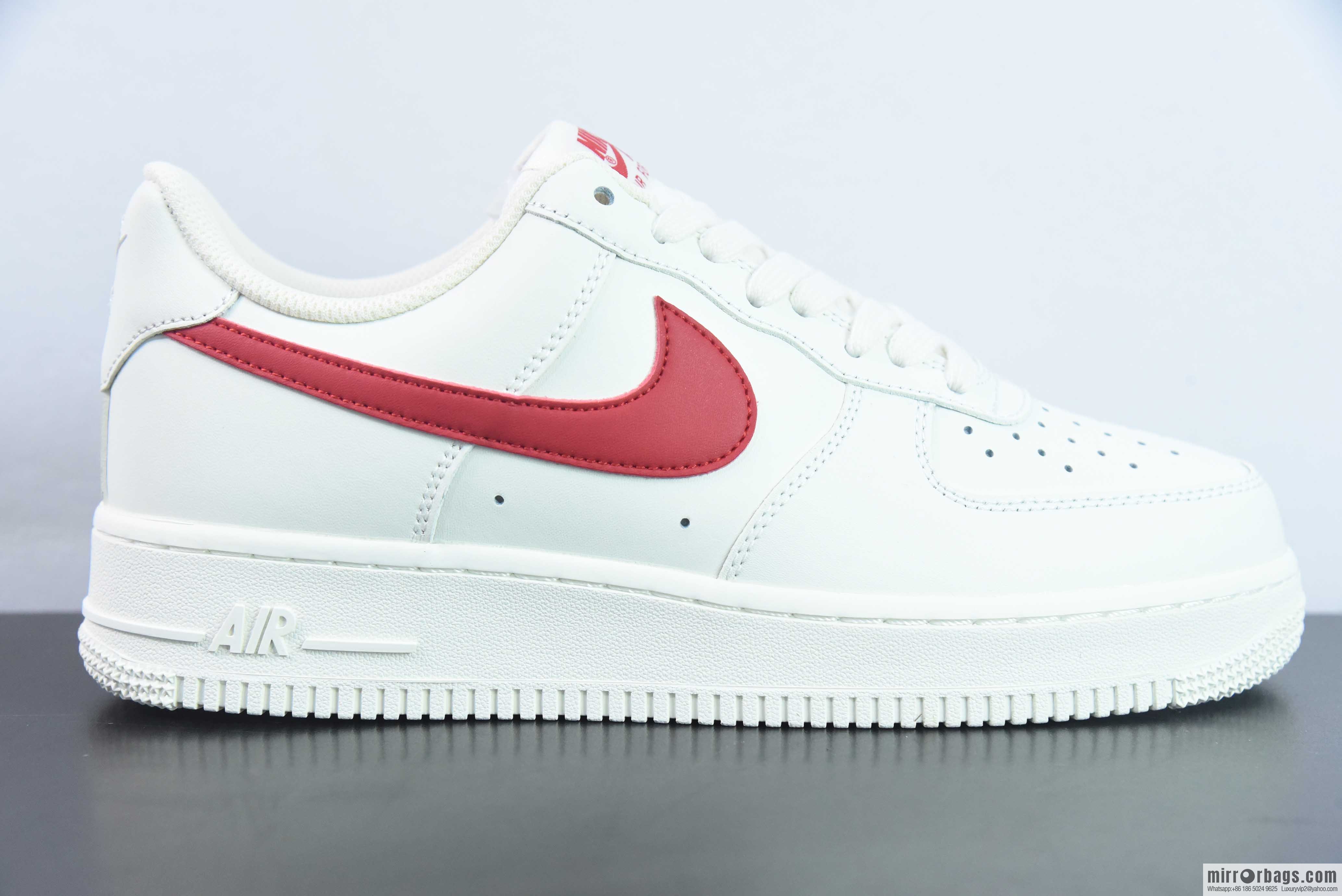 Nk Air Force 1 '07 Low first year re-engraved, milky white red, campus red, Air Force No. 1 low-top casual board shoes, item number: 315122-126