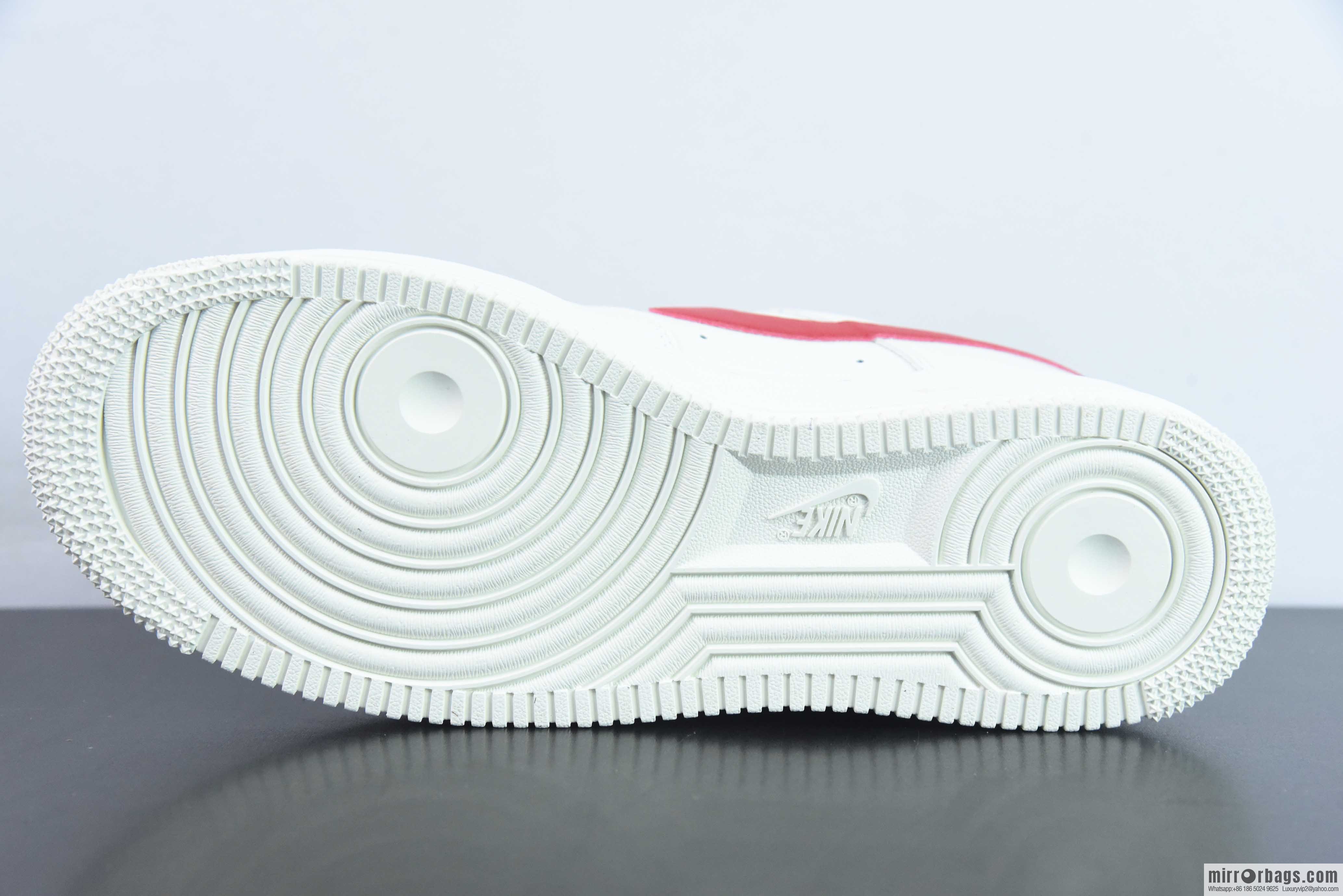 Nk Air Force 1 '07 Low first year re-engraved, milky white red, campus red, Air Force No. 1 low-top casual board shoes, item number: 315122-126