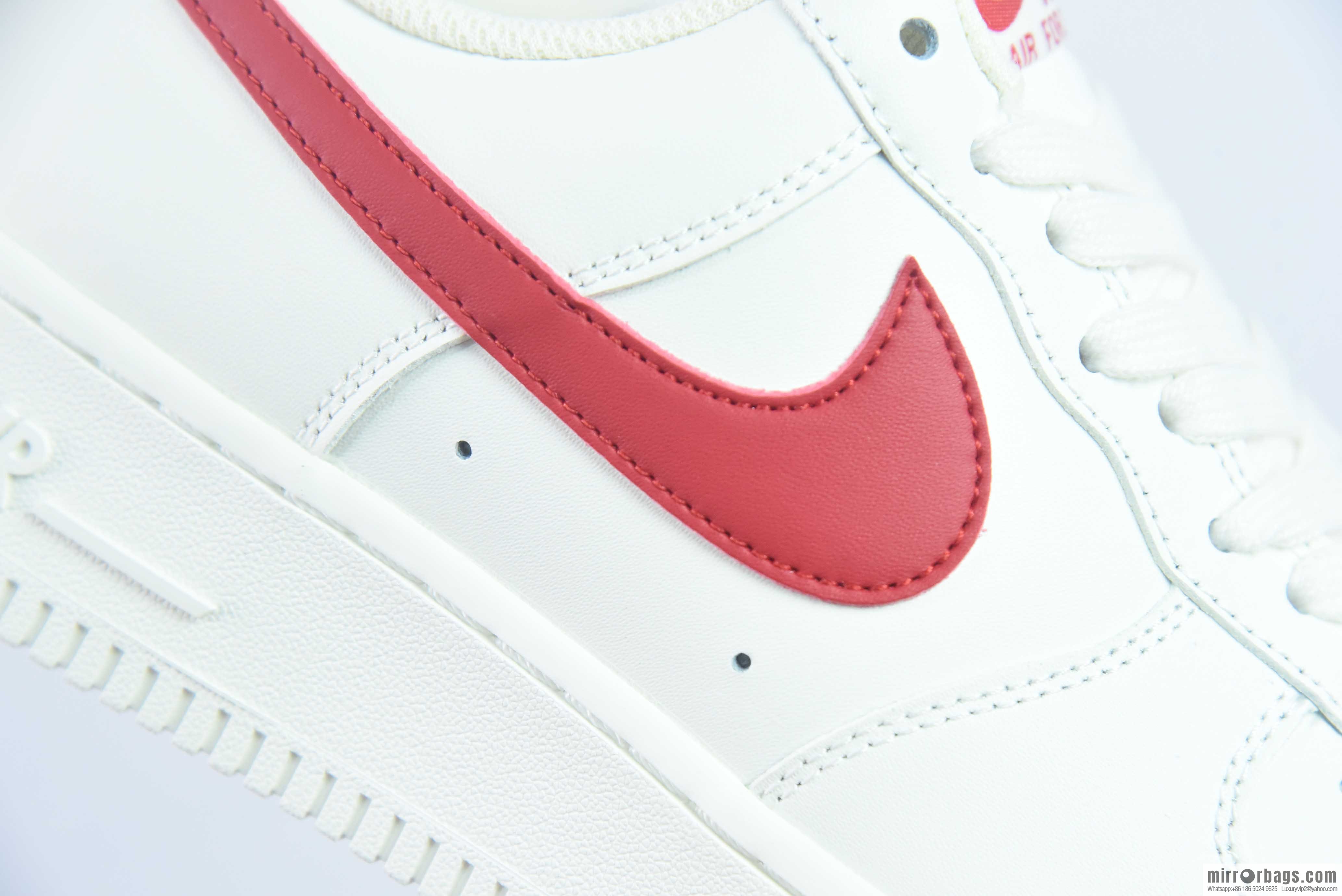 Nk Air Force 1 '07 Low first year re-engraved, milky white red, campus red, Air Force No. 1 low-top casual board shoes, item number: 315122-126