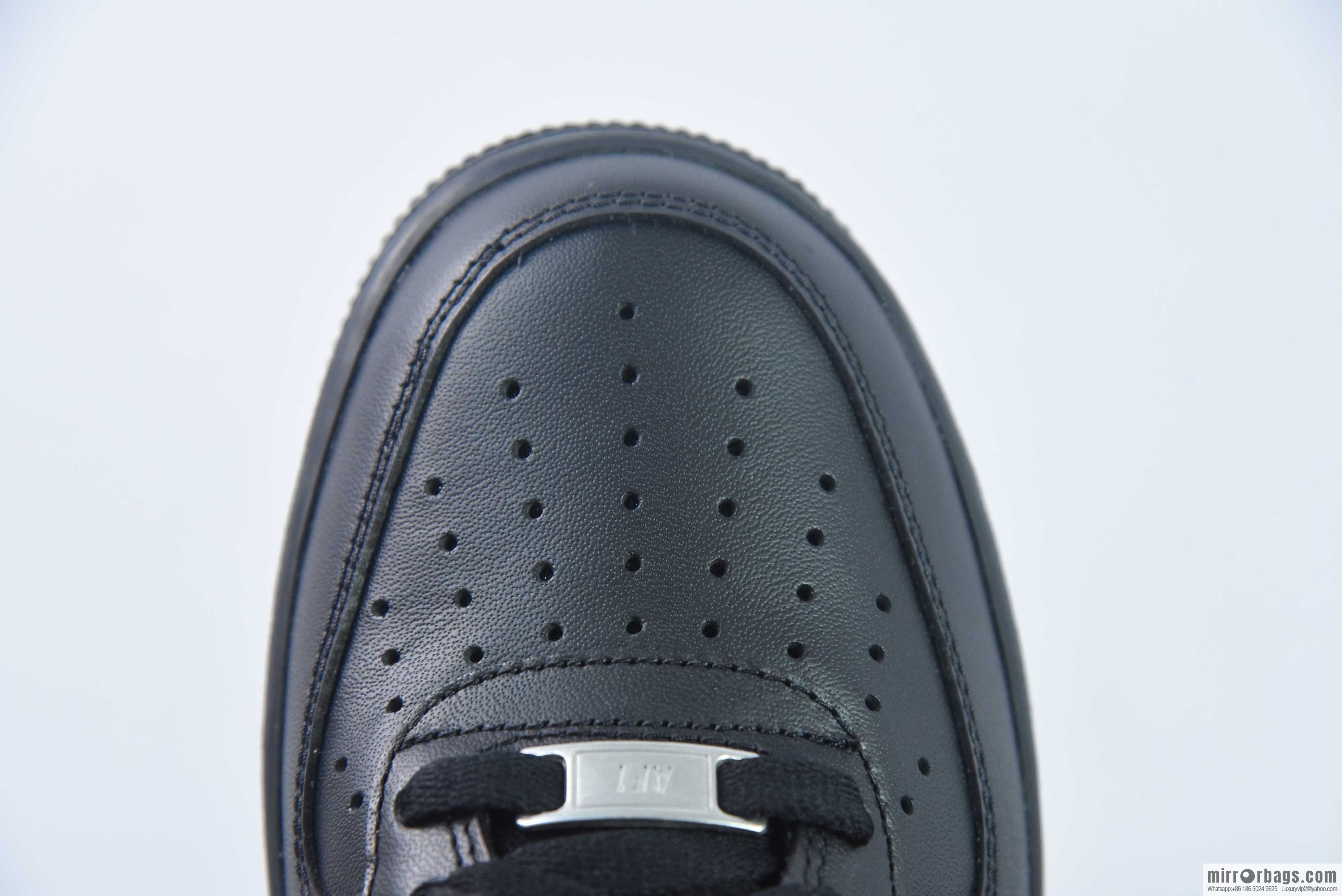 NK Air Force 1 Low '07 Air Force One Pure Black Low Top Classic Board Shoes, Air Force Pure Black, Item No. CW2288-001