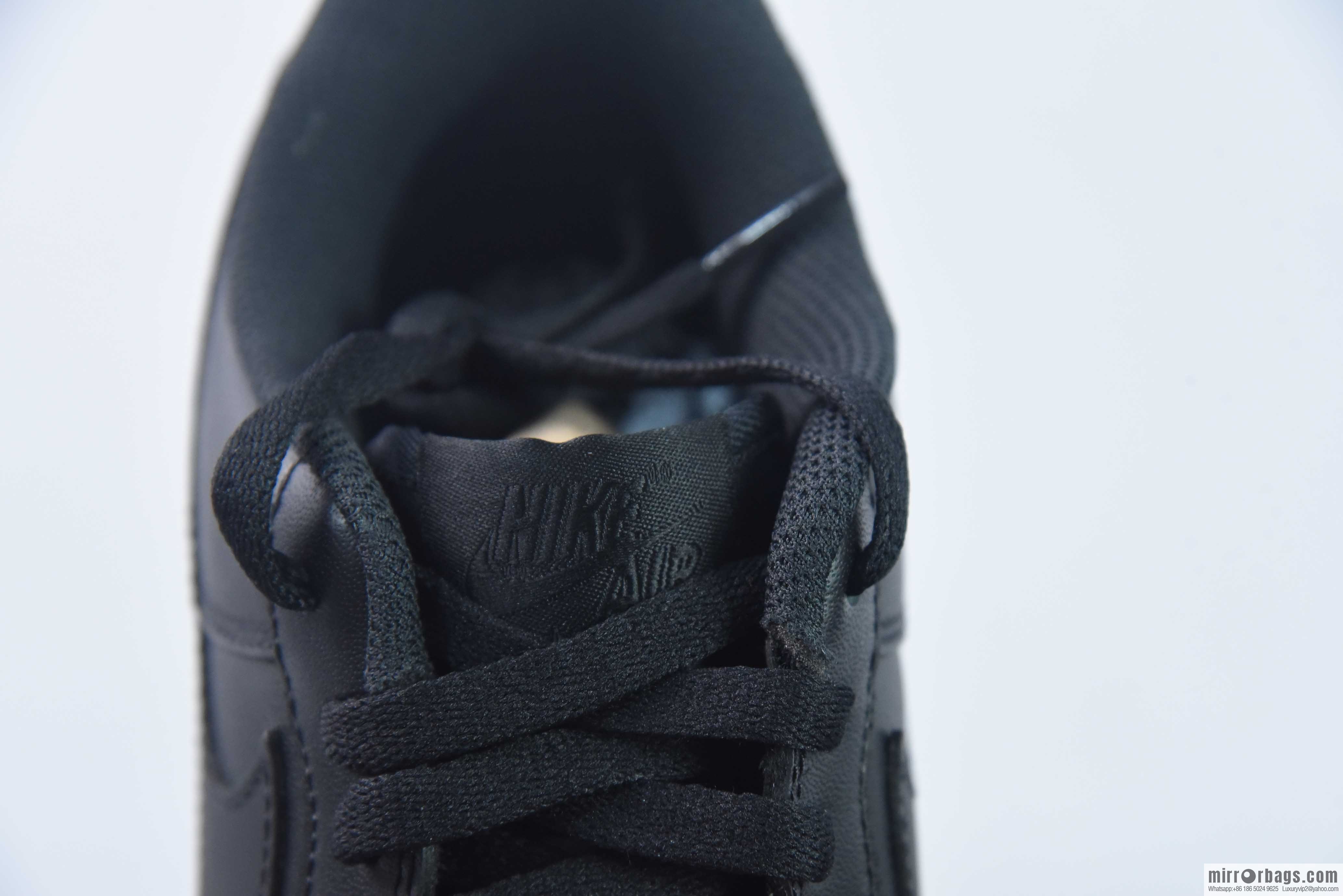 NK Air Force 1 Low '07 Air Force One Pure Black Low Top Classic Board Shoes, Air Force Pure Black, Item No. CW2288-001