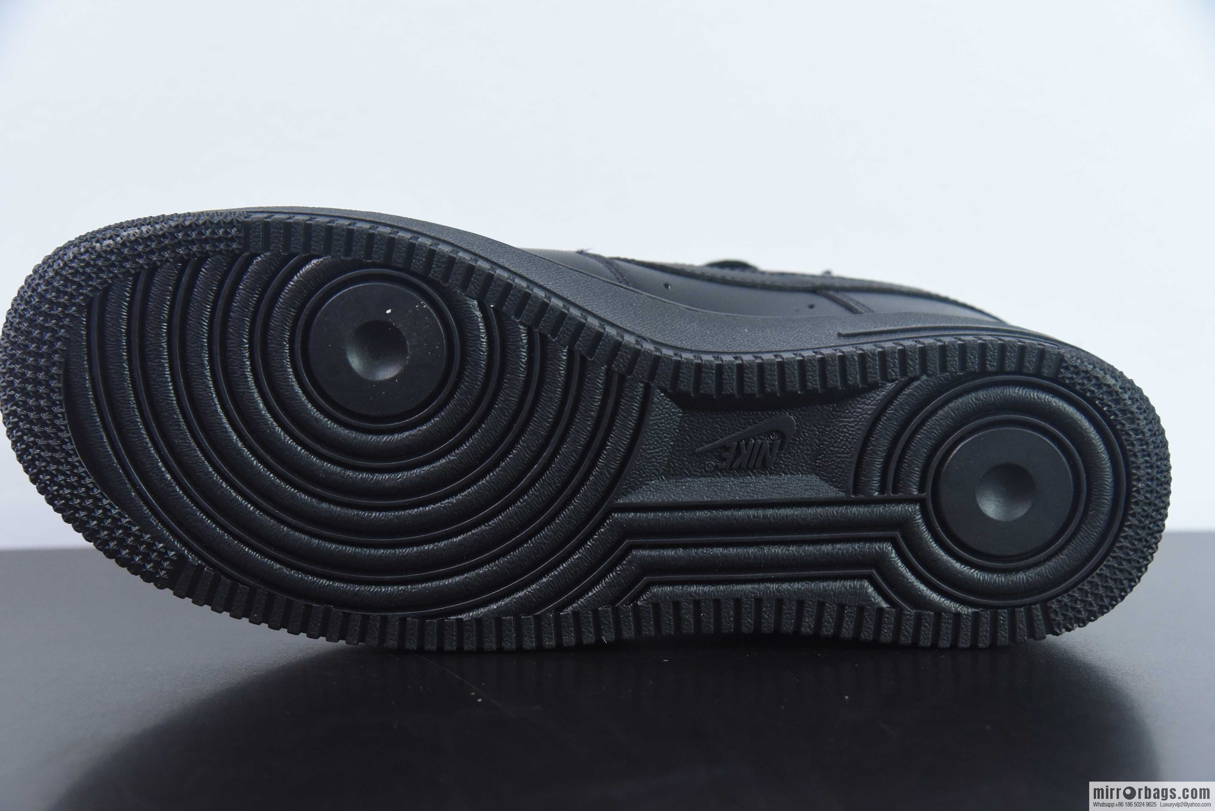 NK Air Force 1 Low '07 Air Force One Pure Black Low Top Classic Board Shoes, Air Force Pure Black, Item No. CW2288-001