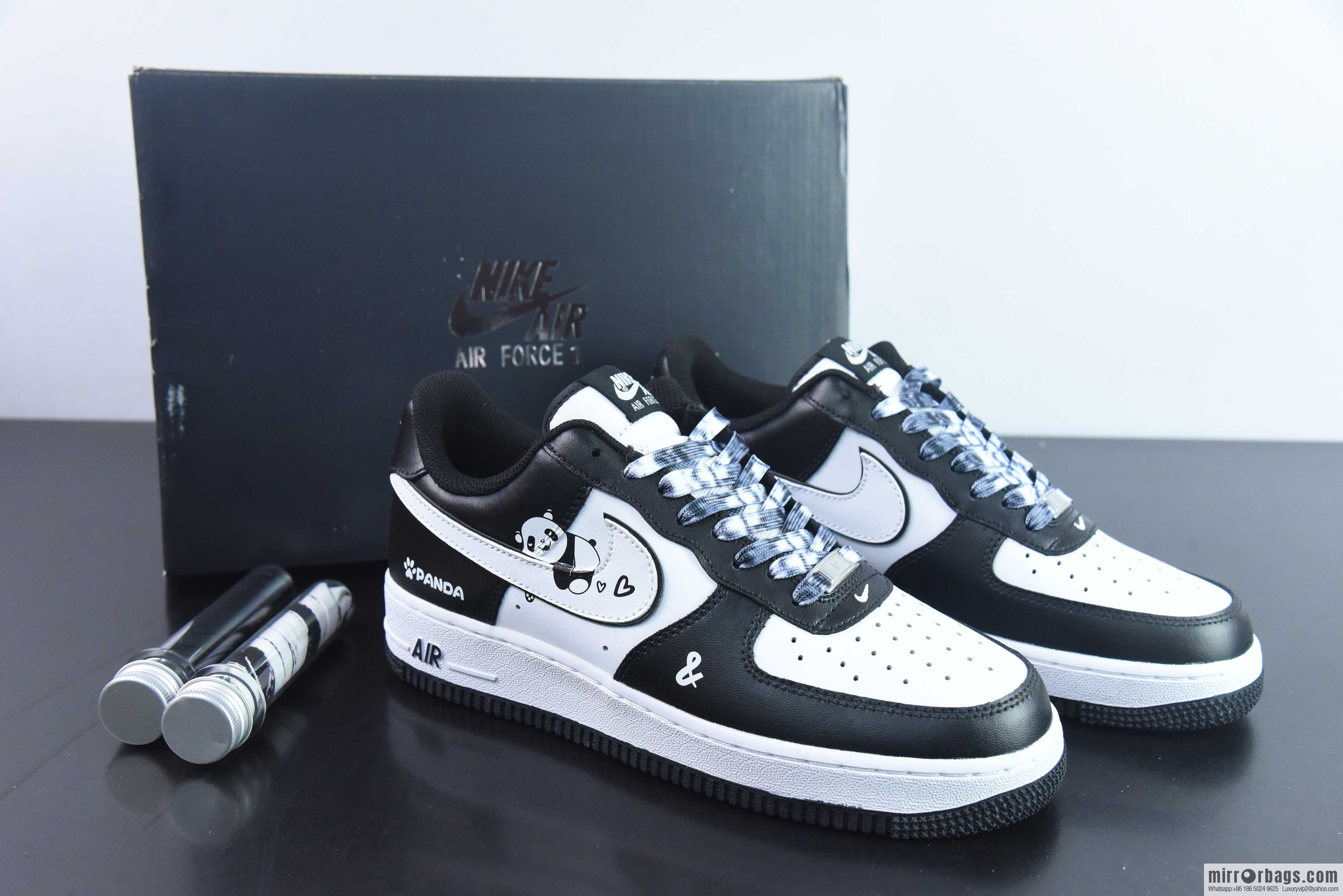 NK Air Force 1 Air Force One board shoes black and white double hook, official item number: DV0788-001