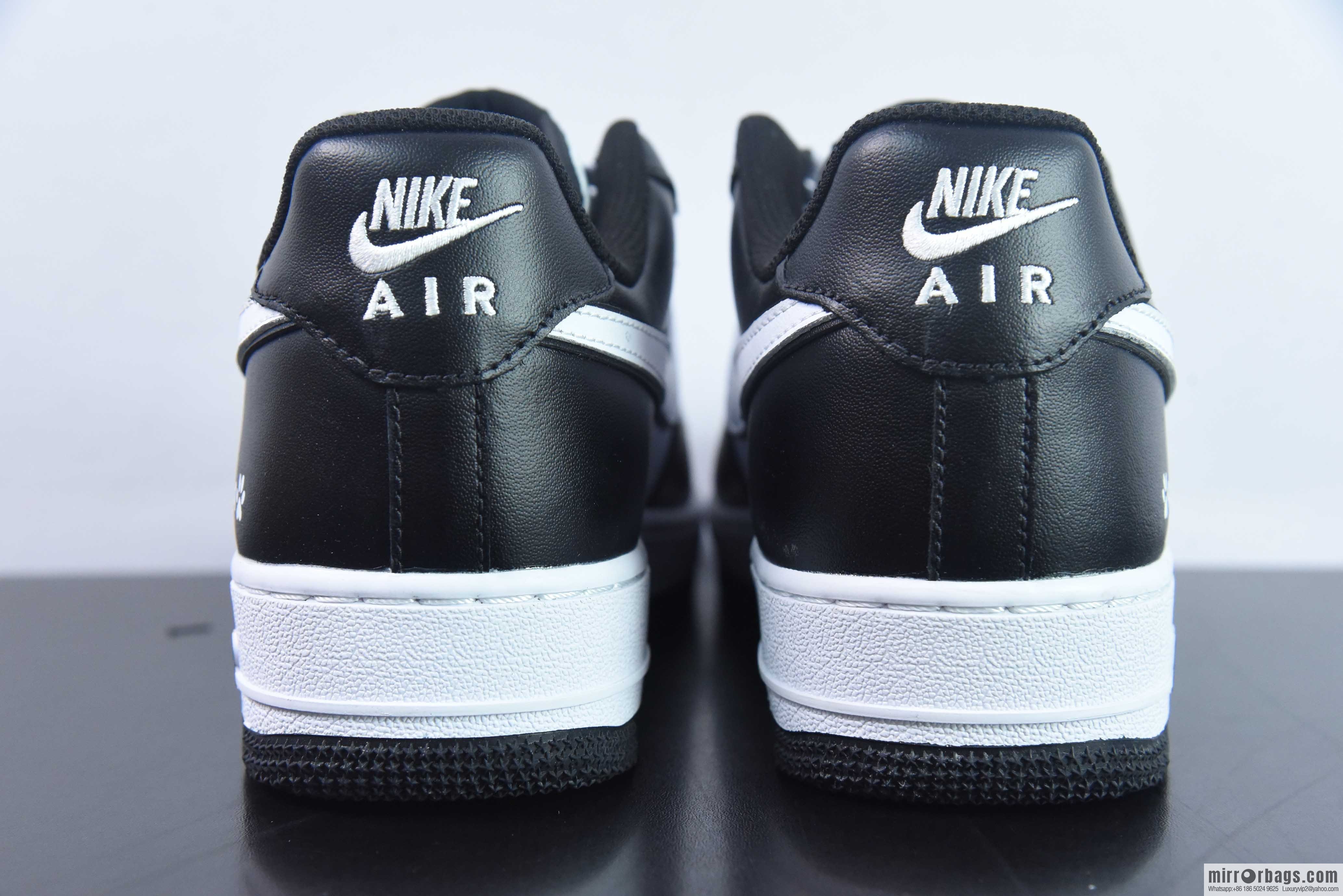 NK Air Force 1 Air Force One board shoes black and white double hook, official item number: DV0788-001
